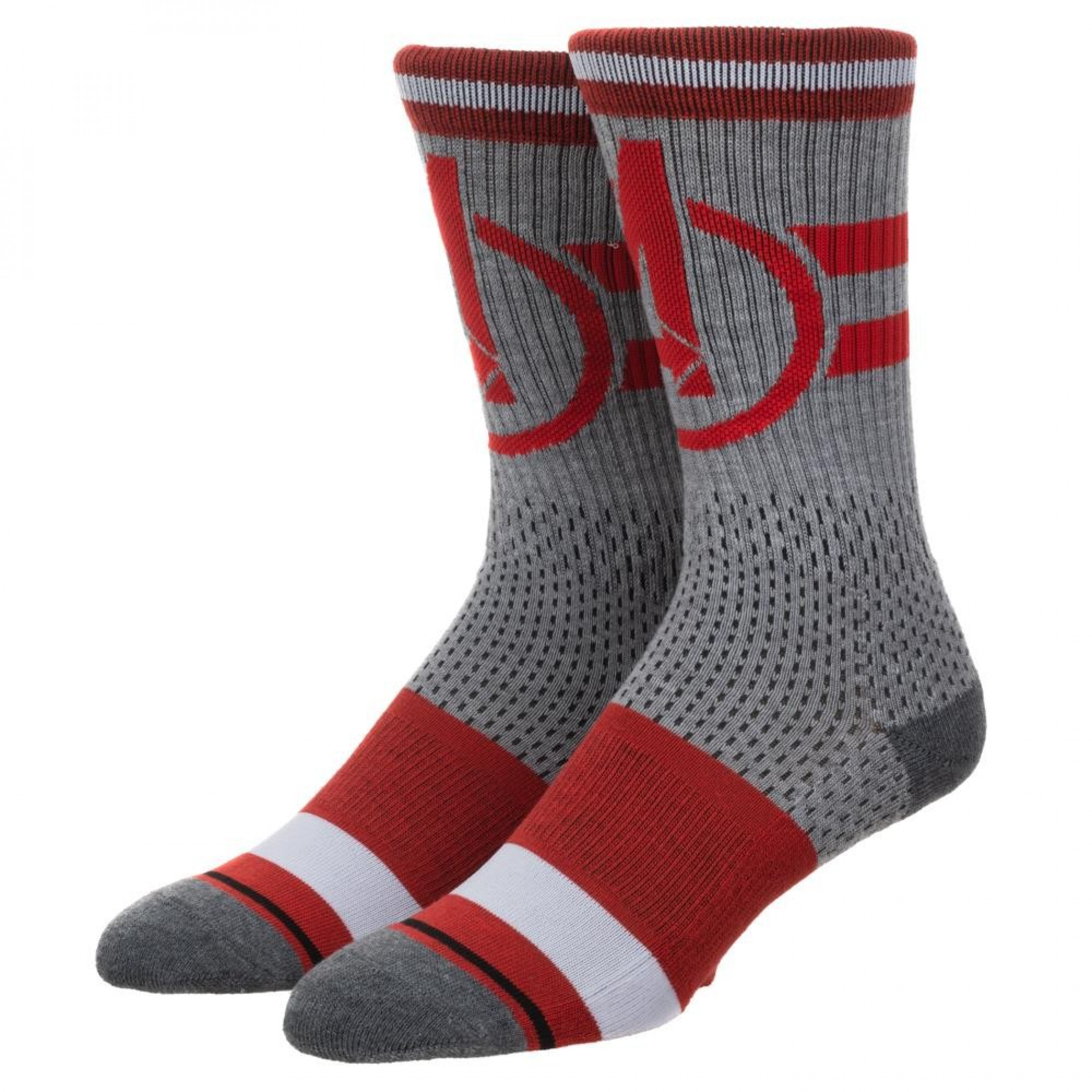 Avengers Athletic Crew Socks, Grey