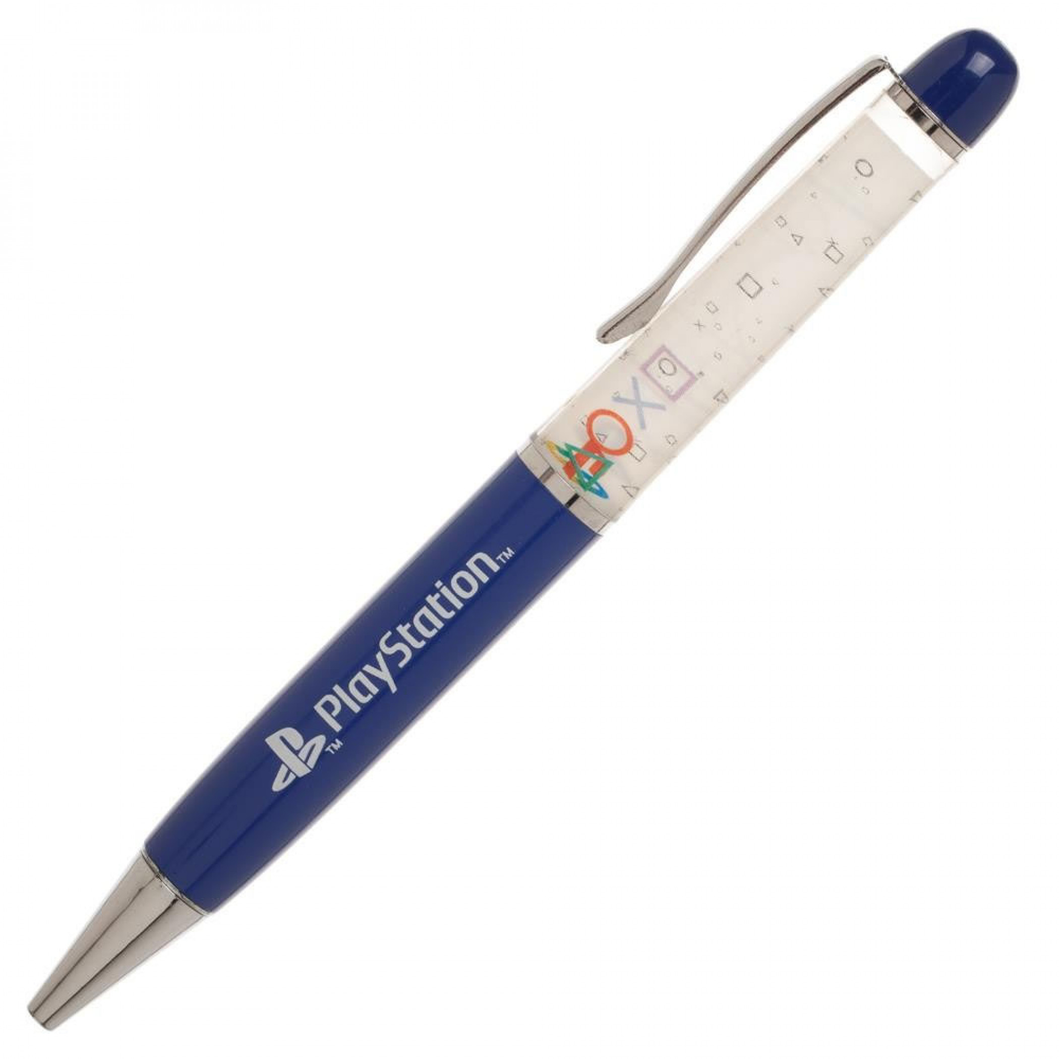 Playstation Pen with Floating Art, Blue