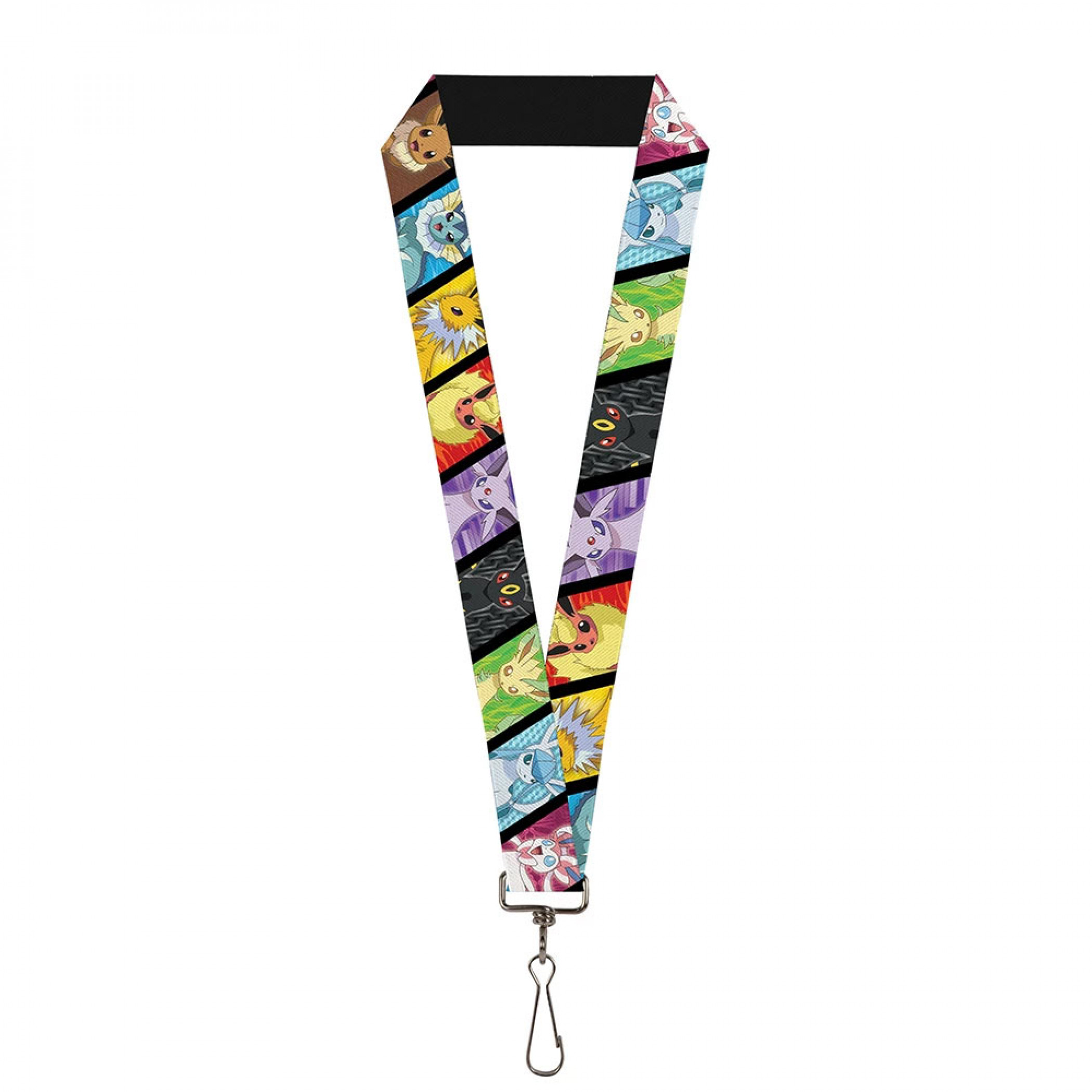 Pokemon Eevee Evolution Lanyard, Black