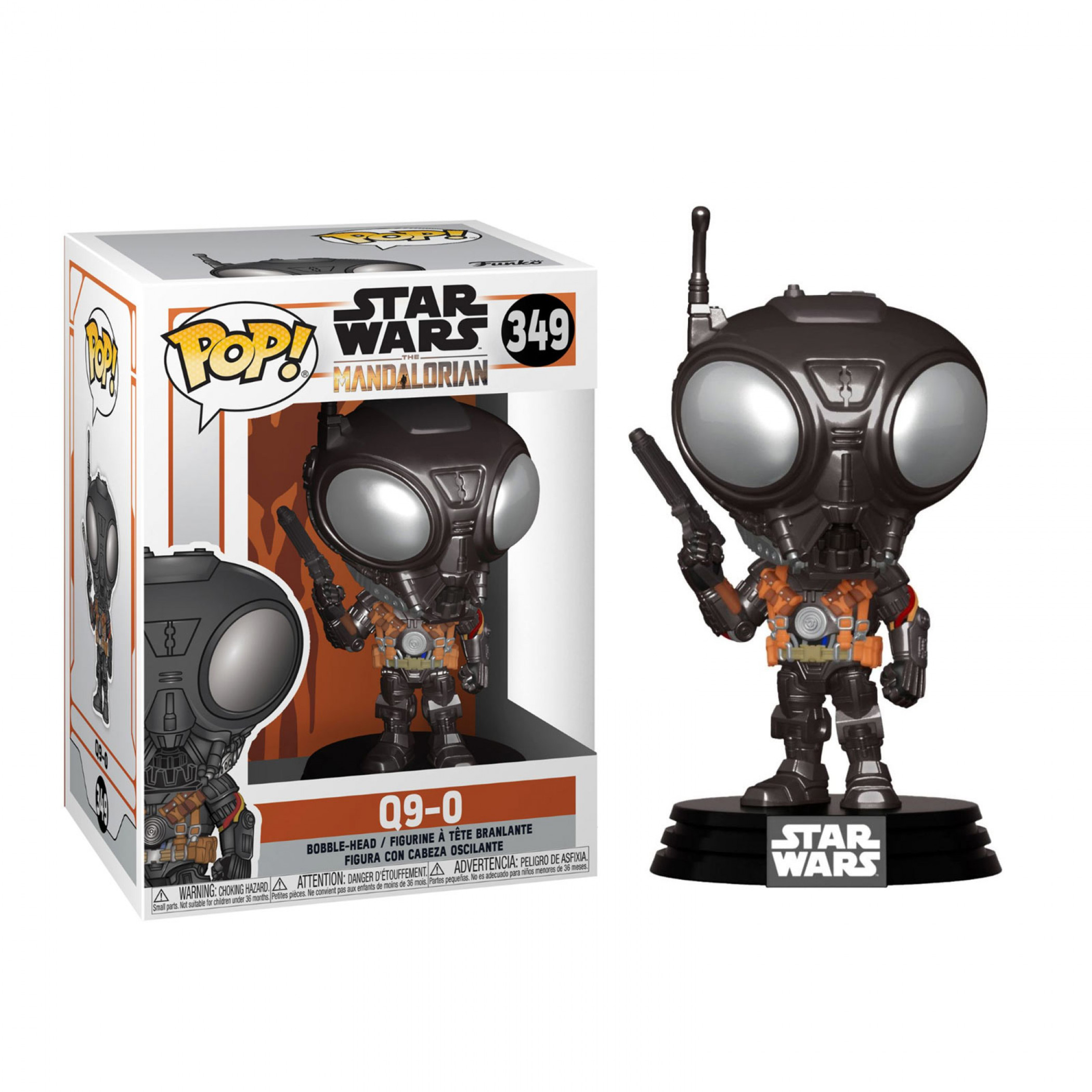 Star Wars Mandalorian Q9-Zero Mandalorian Funko Pop!, Multi-Color