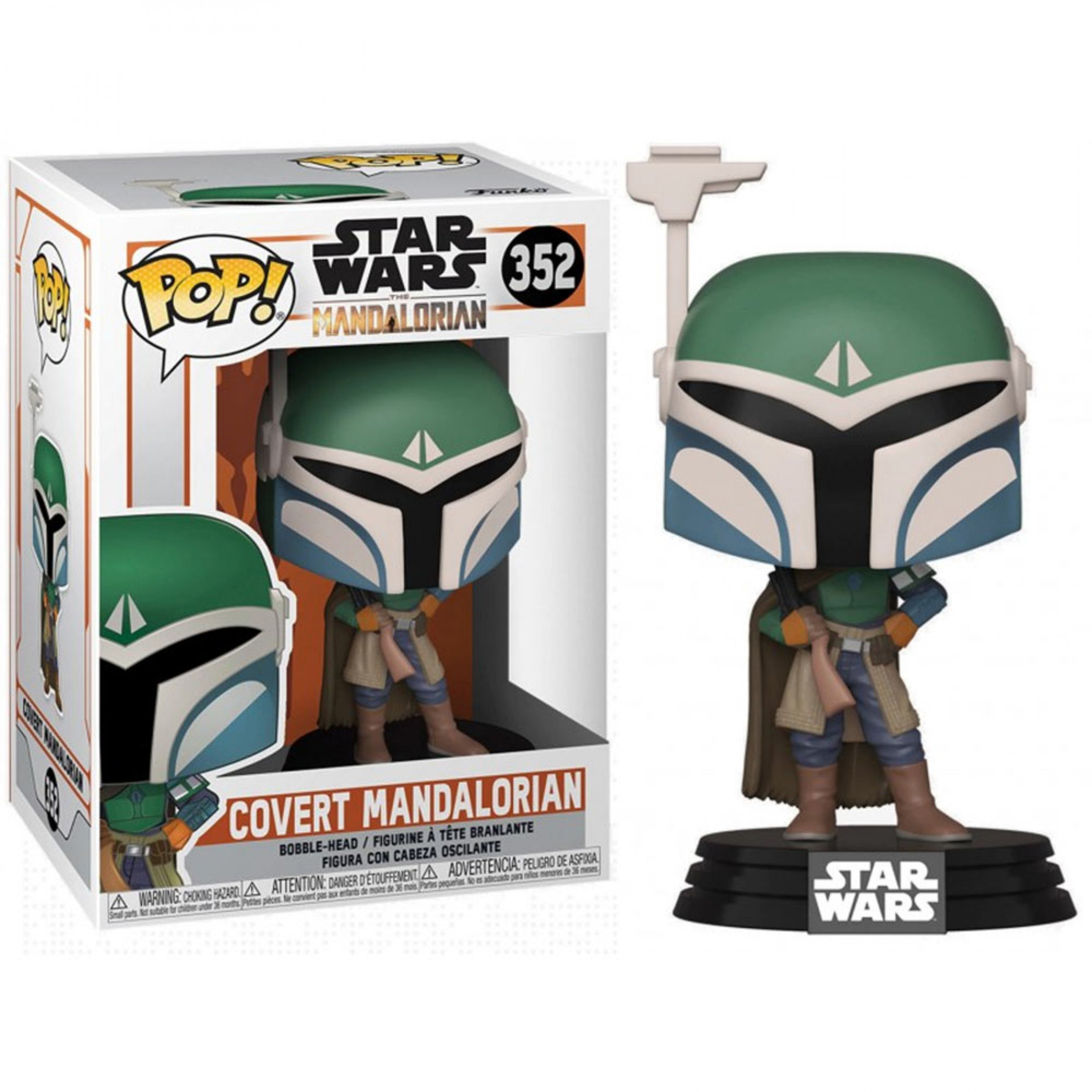 Star Wars Mandalorian Covert Mandalorian Funko Pop!, Multi-Color