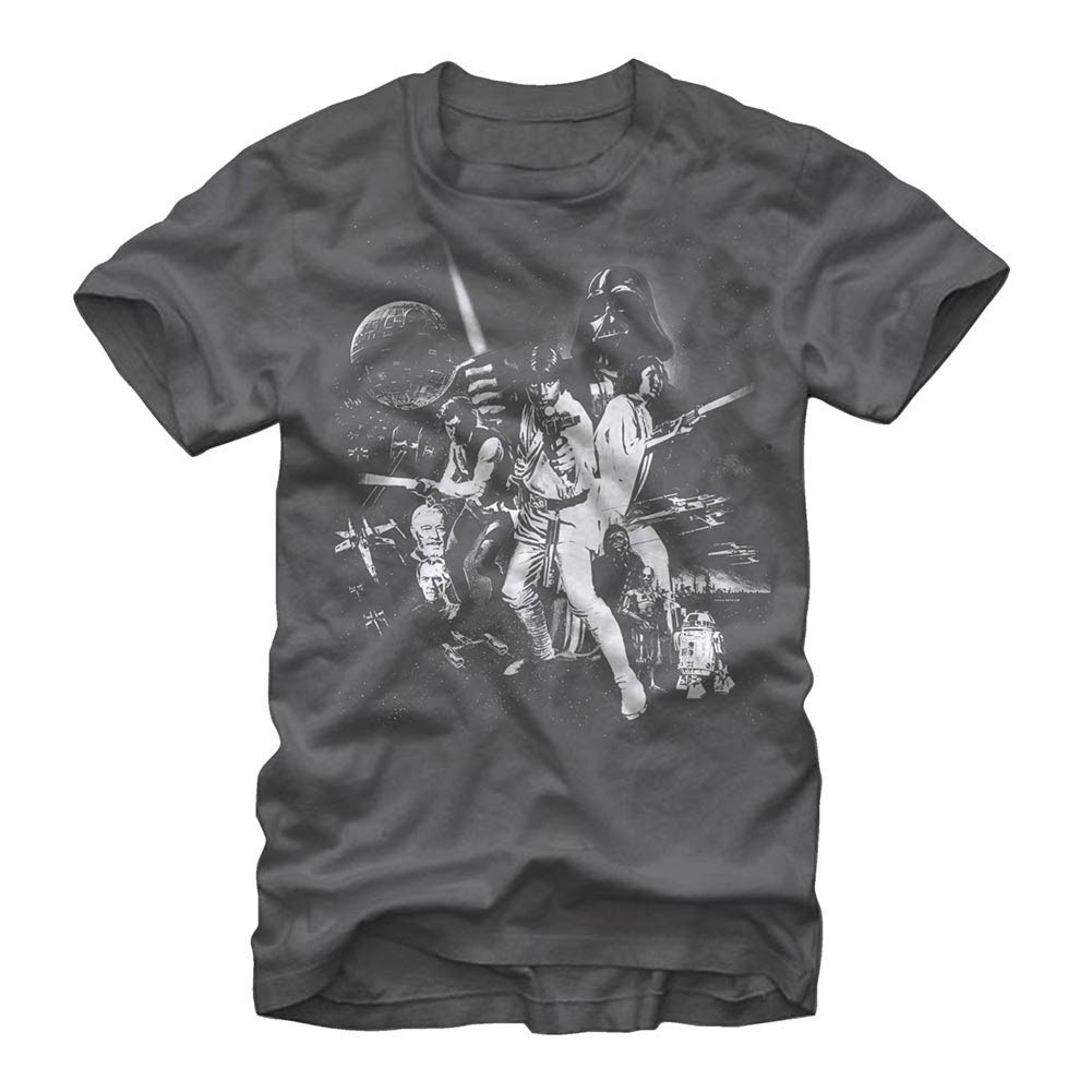 Star Wars New Hope Posse Gray T-Shirt, Grey