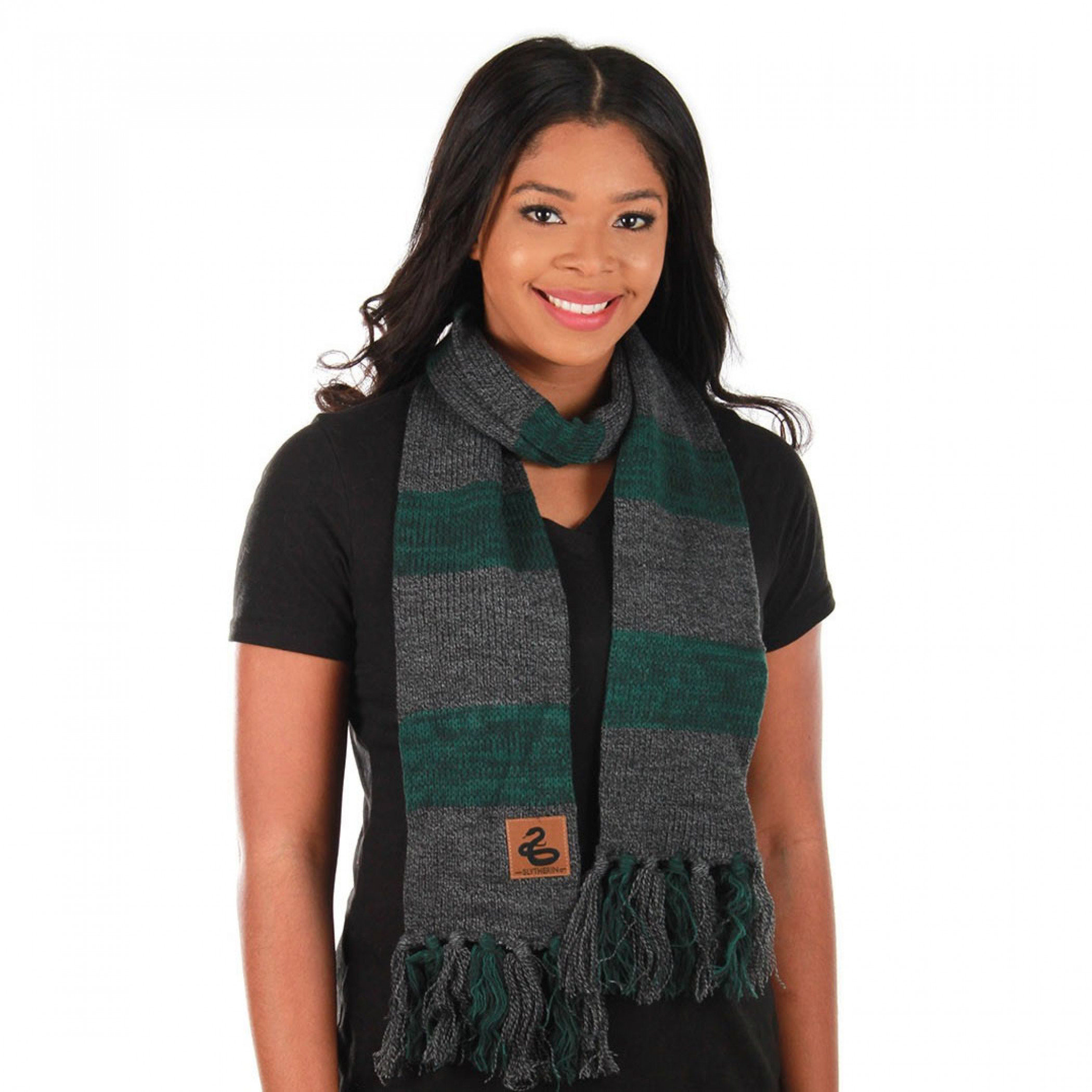Harry Potter Slytherin Knitted Scarf, Green