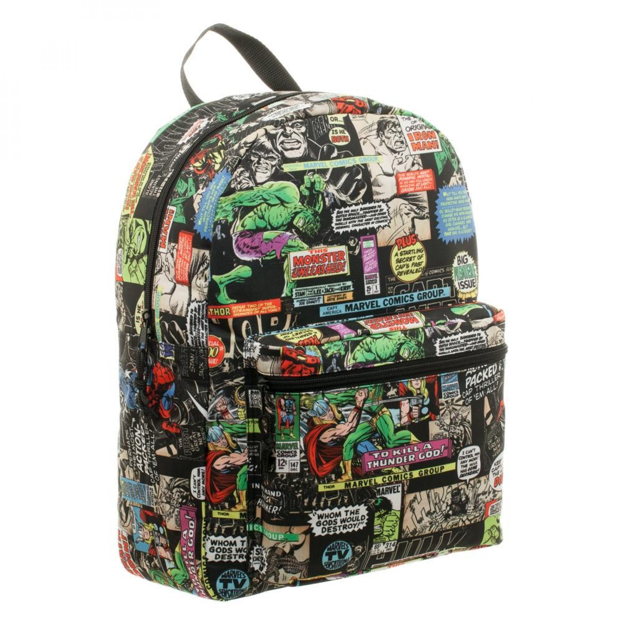 Marvel Comic Print Backpack, Multi-Color