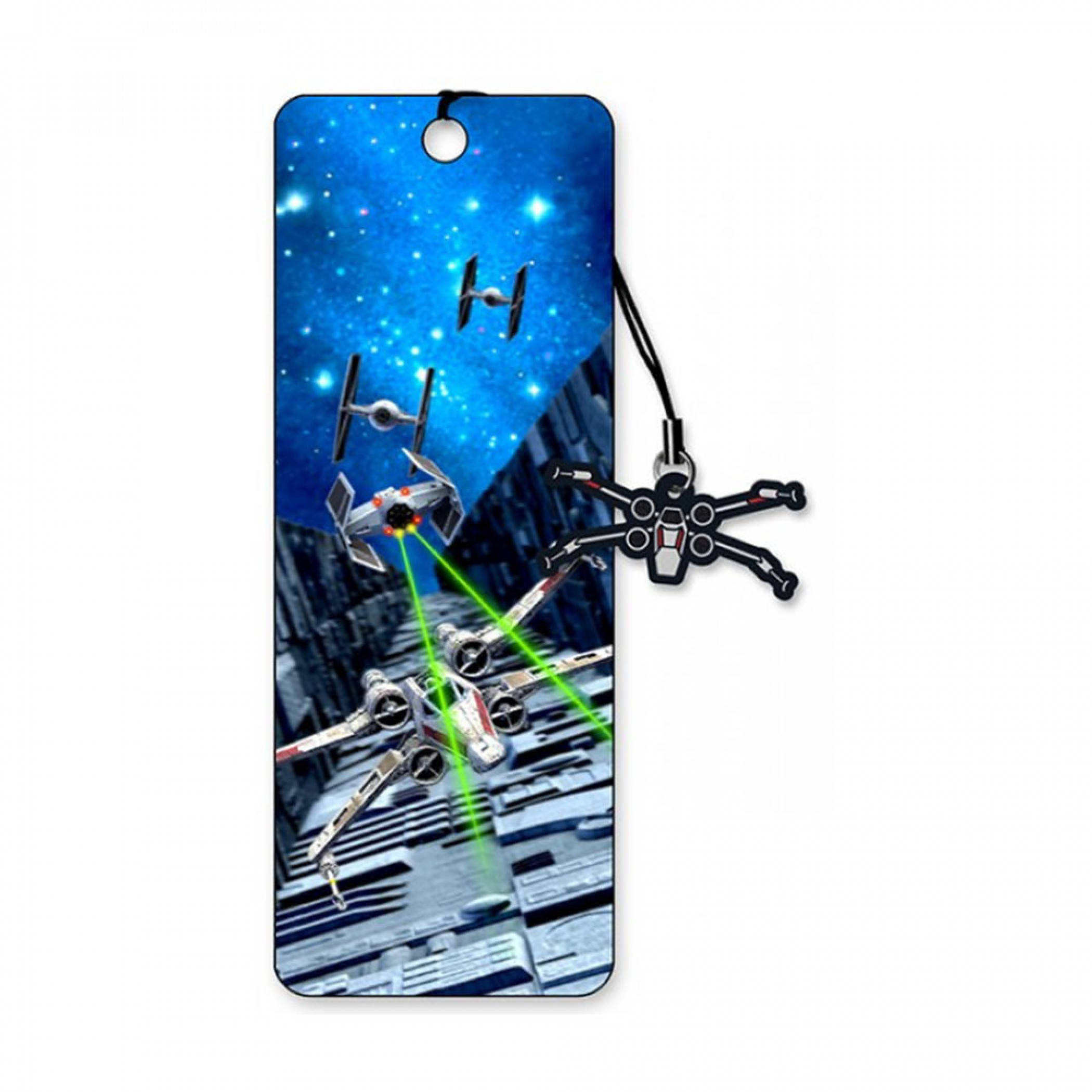 Star Wars Trench Run 3D Moving Bookmark, Blue