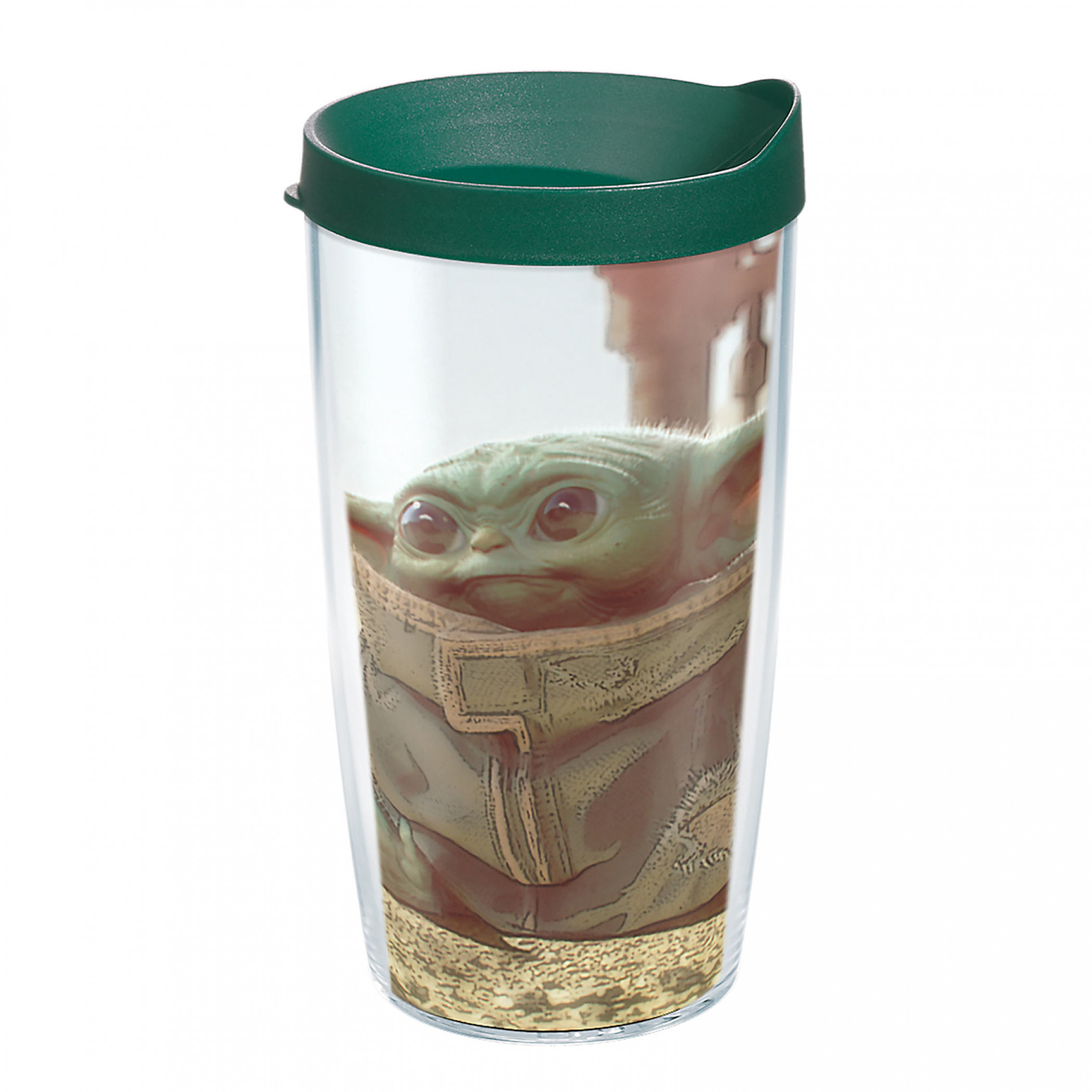 The Mandalorian 'The Child' Scene Tervis® Plastic 16 oz Tumbler, Green
