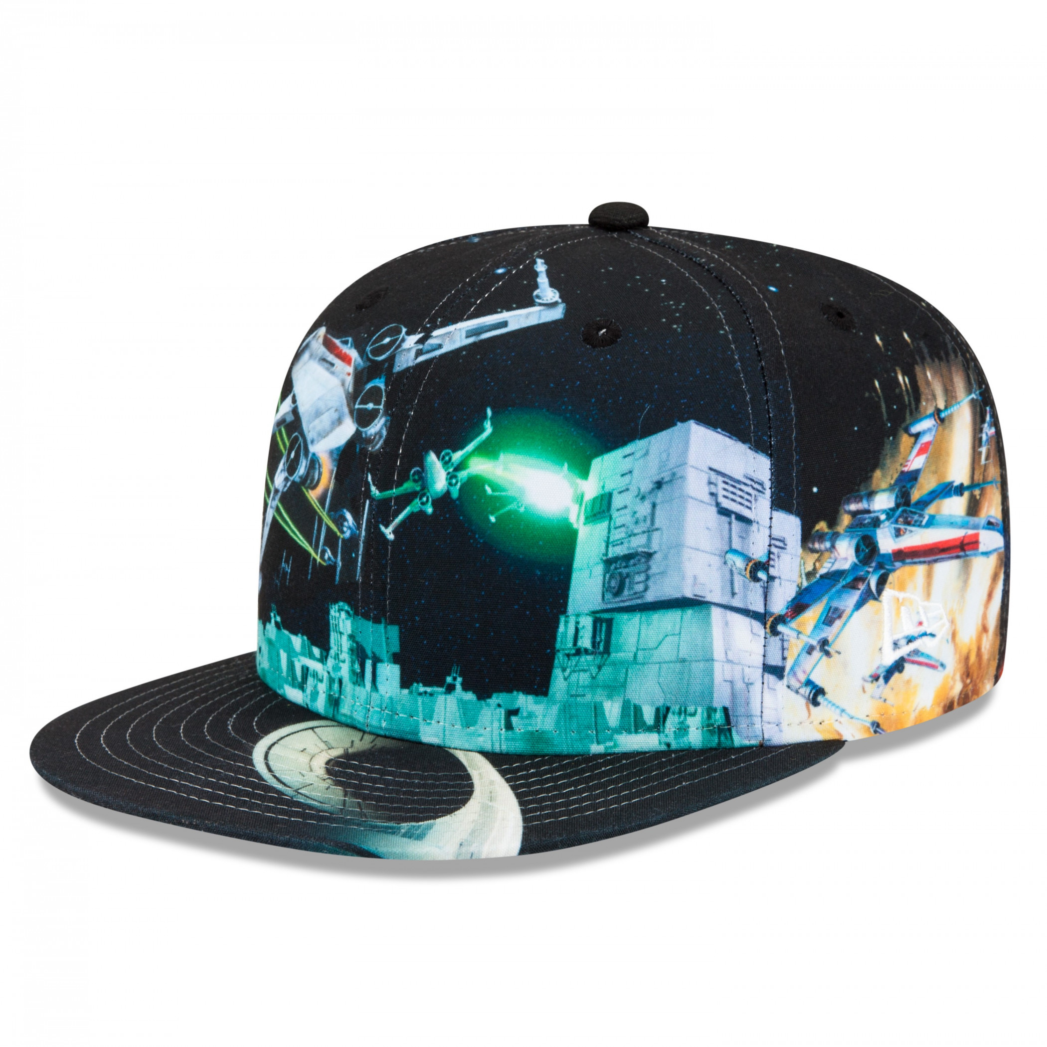 Star Wars Episode 4 Death Star Battle Scene New Era 59Fifty Fitted Hat, Multi-Color