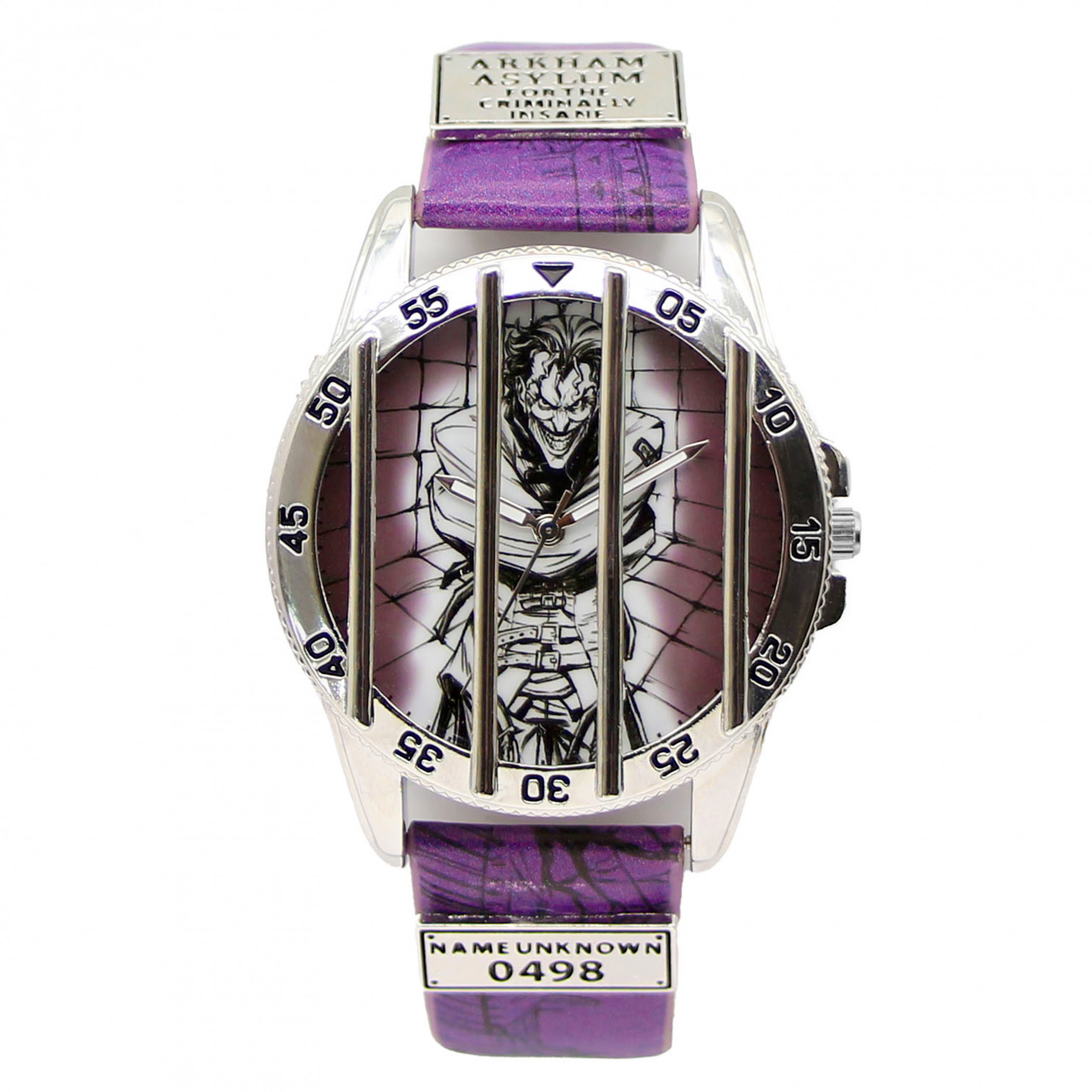 DC Comics Joker Caged Watch, Purple