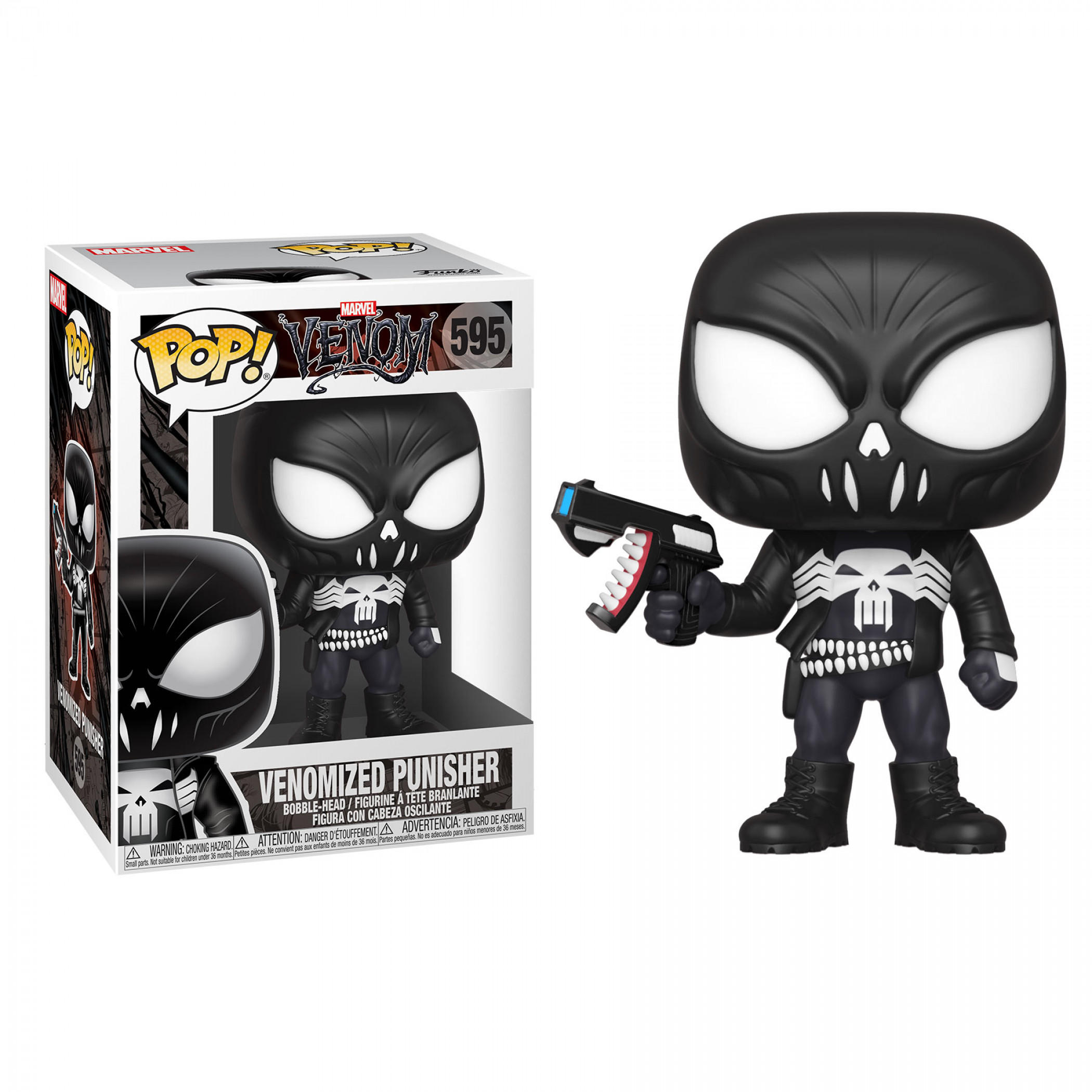 Venom and Punisher Mashup Funko Pop, Black