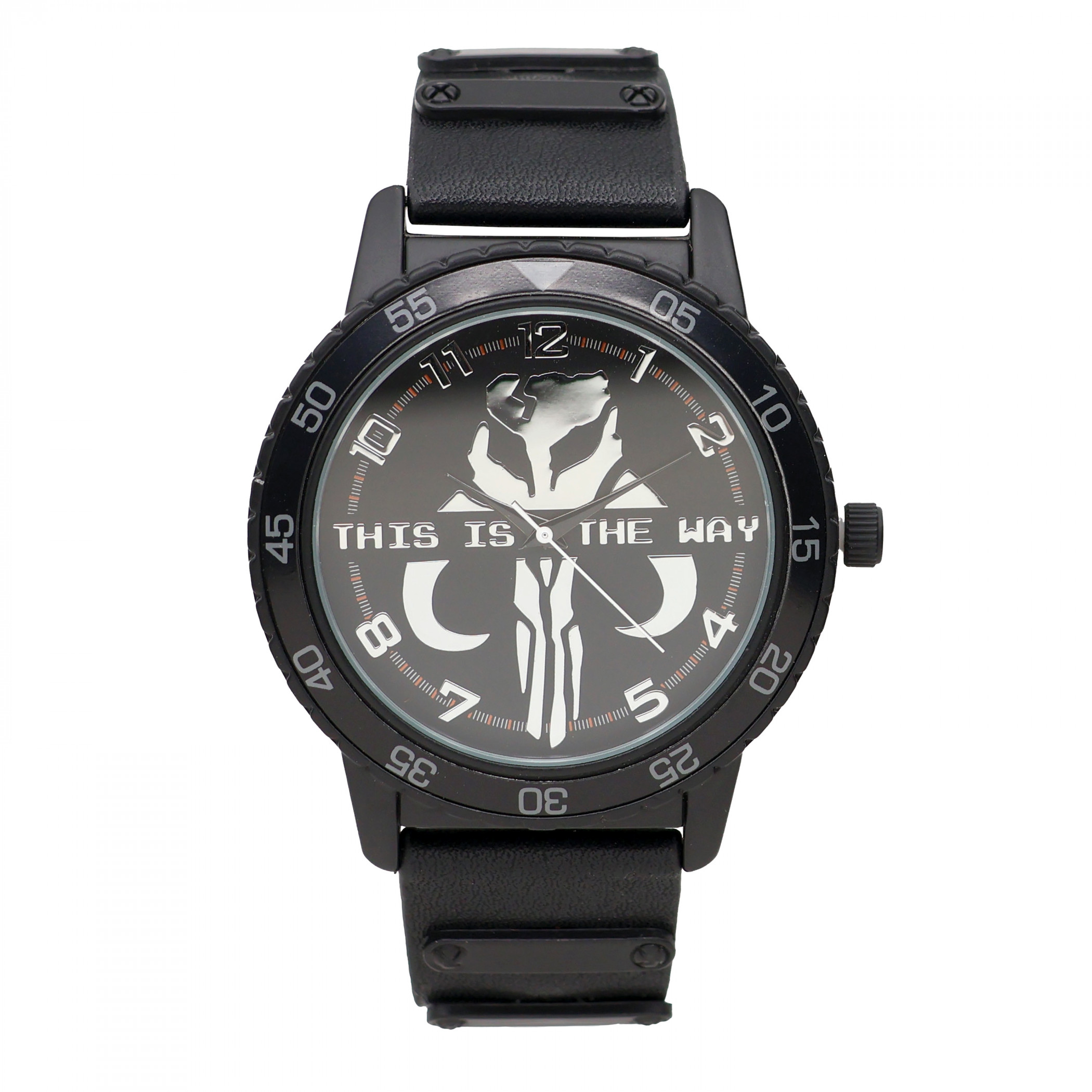 Star Wars The Mandalorian This is the Way Watch with Rubber Band, Black