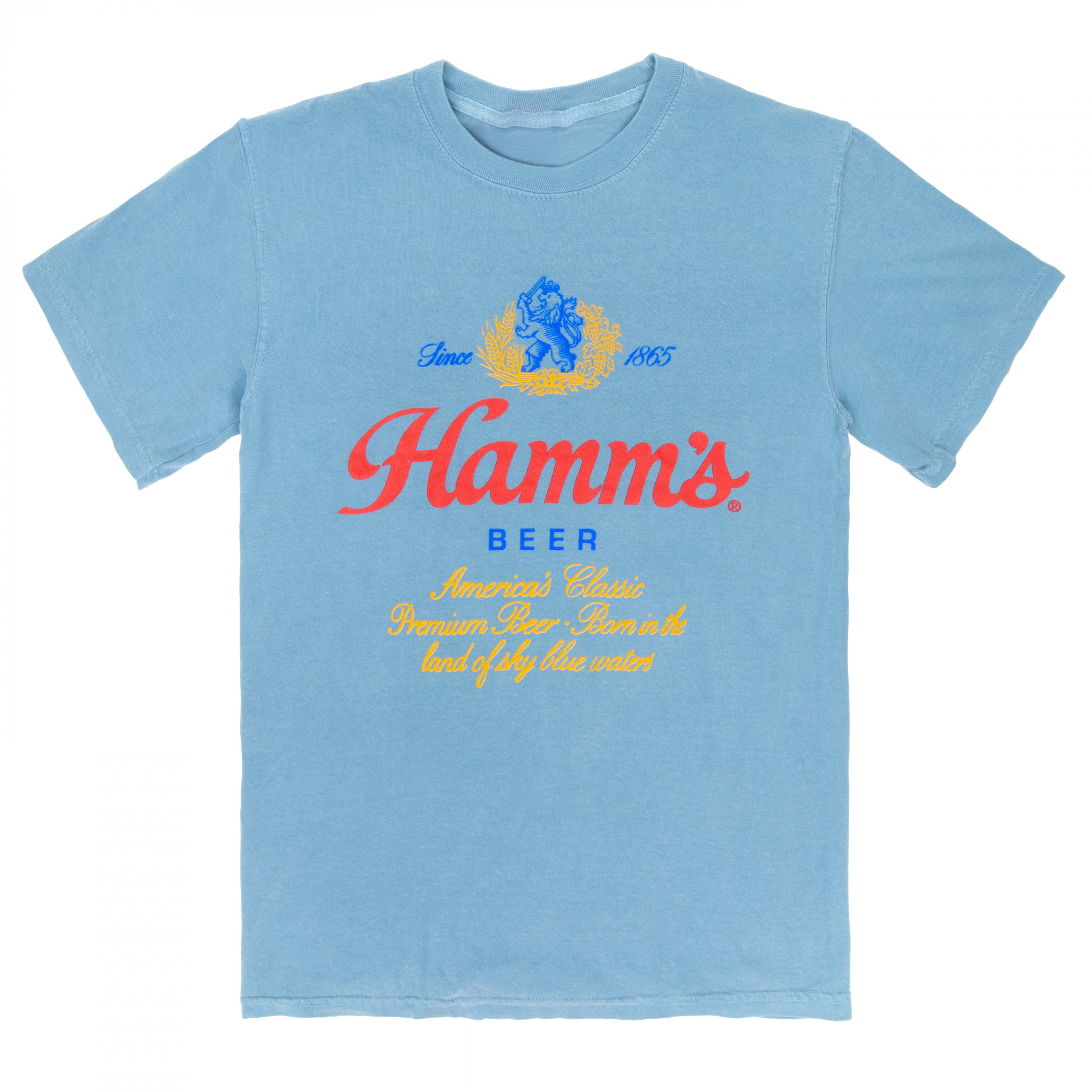 Hamm's Beer Logo Vintage Garment Wash T-Shirt