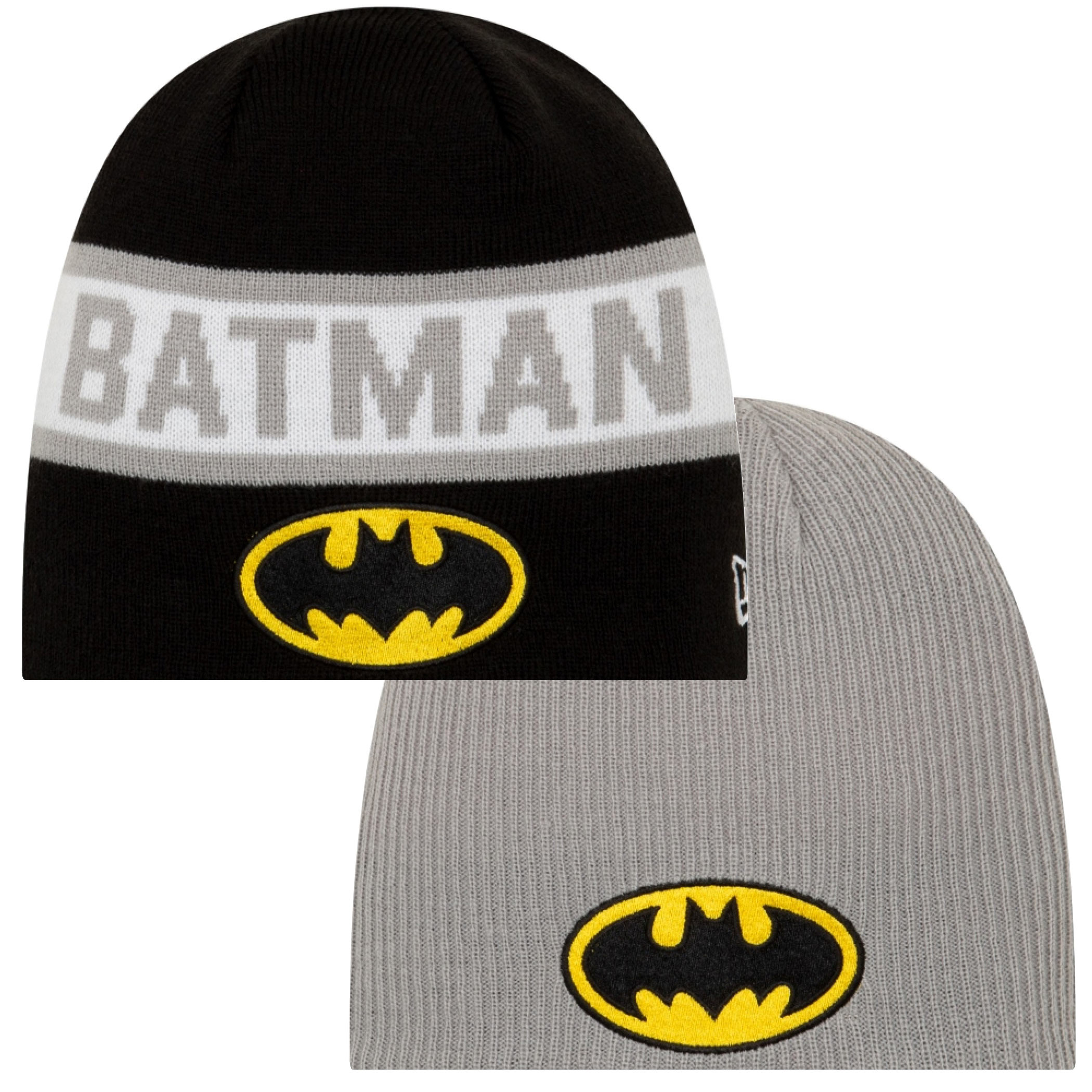 Batman Symbol Reversible New Era Beanie, Multi-Color