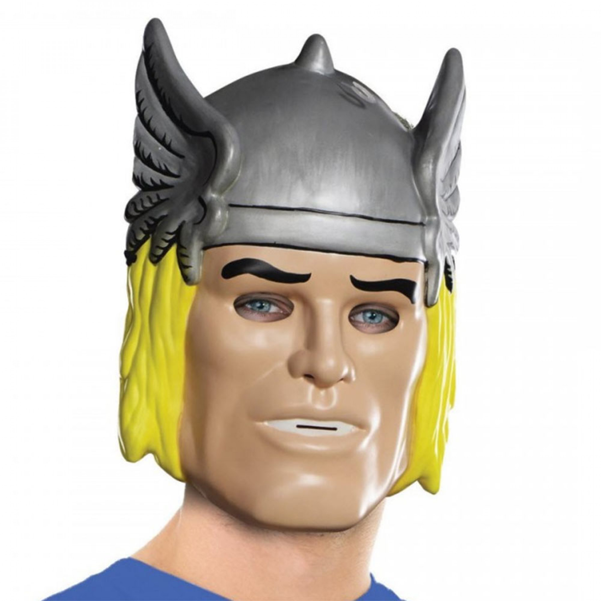 Thor Vintage Style Ben Cooper Costume Halloween Mask, Silver