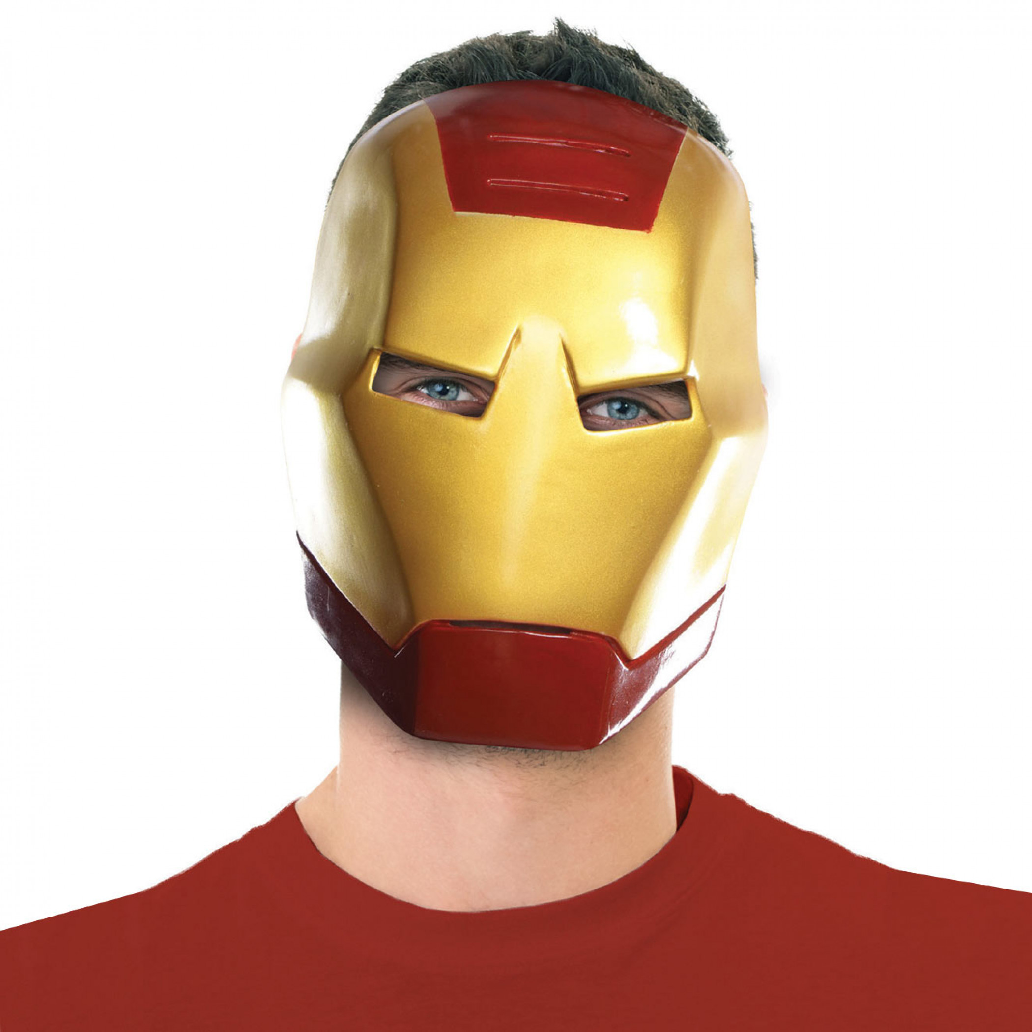 Iron Man Vintage Style Ben Cooper Costume Halloween Mask, Red