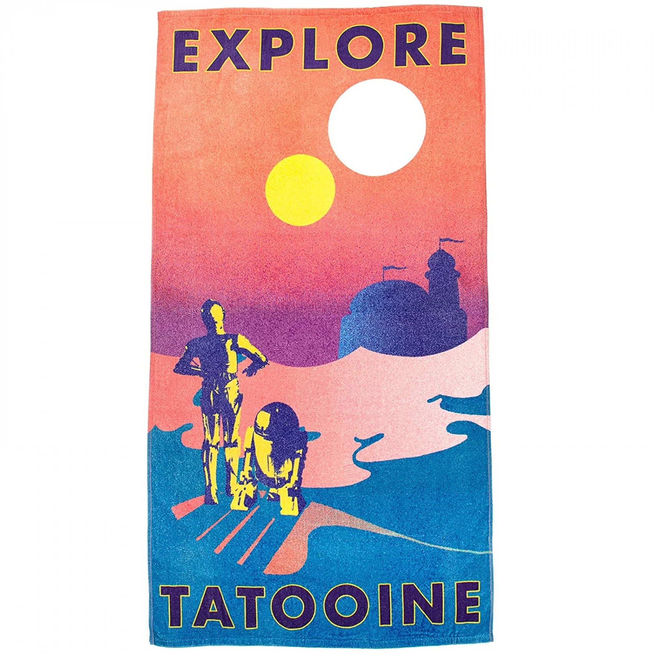 Star Wars Explore Tatooine A Desert Planet Beach Towel, Multi-Color