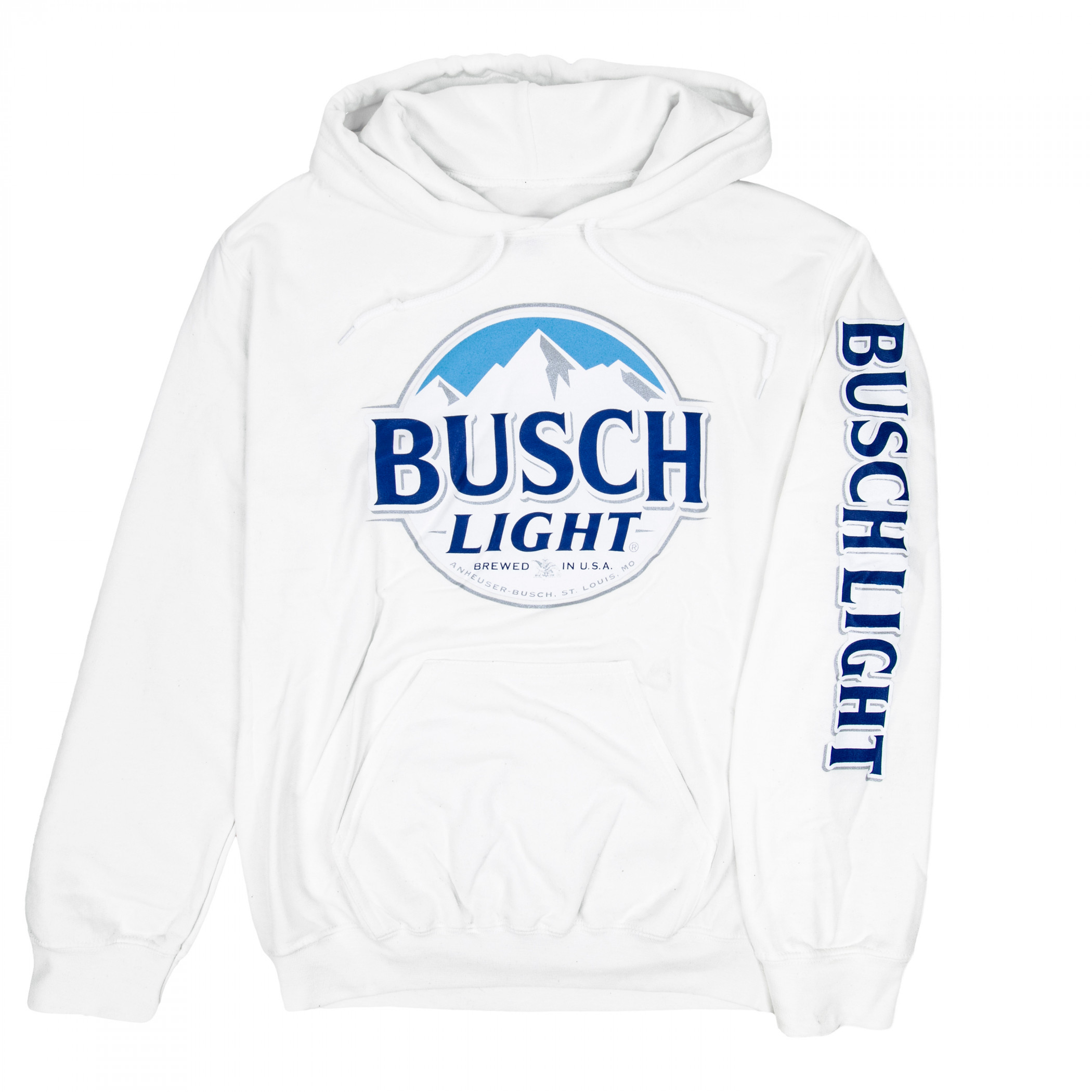 Busch Light Beer Logo White Colorway Hoodie