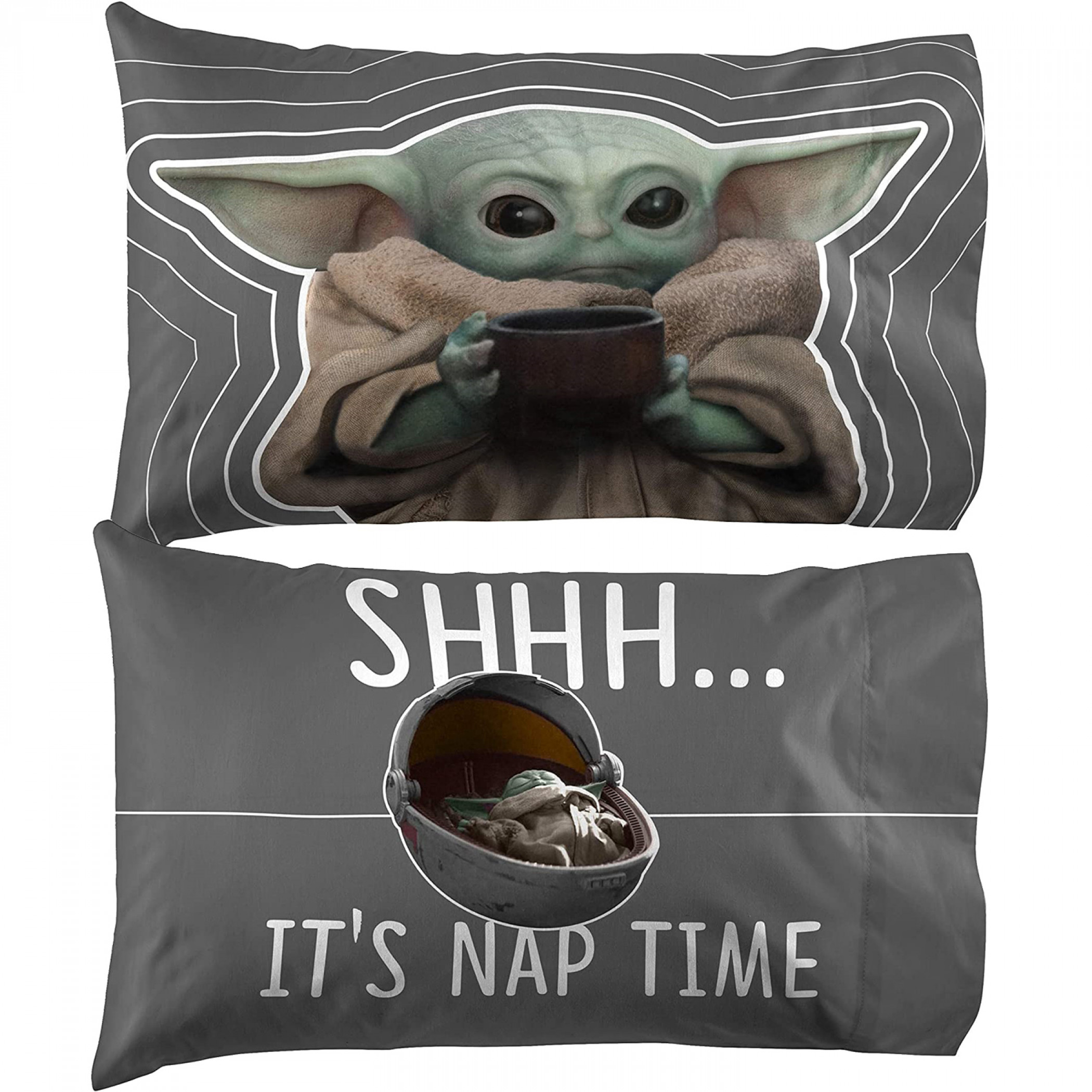 Star Wars The Mandalorian The Child Nap Time Reversible Pillowcase, Multi-Color