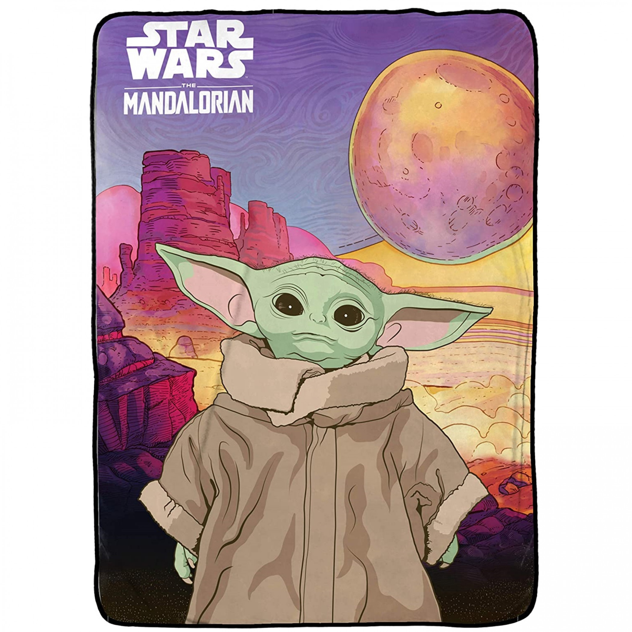 Star Wars The Mandalorian The Child Fleece Blanket, Multi-Color