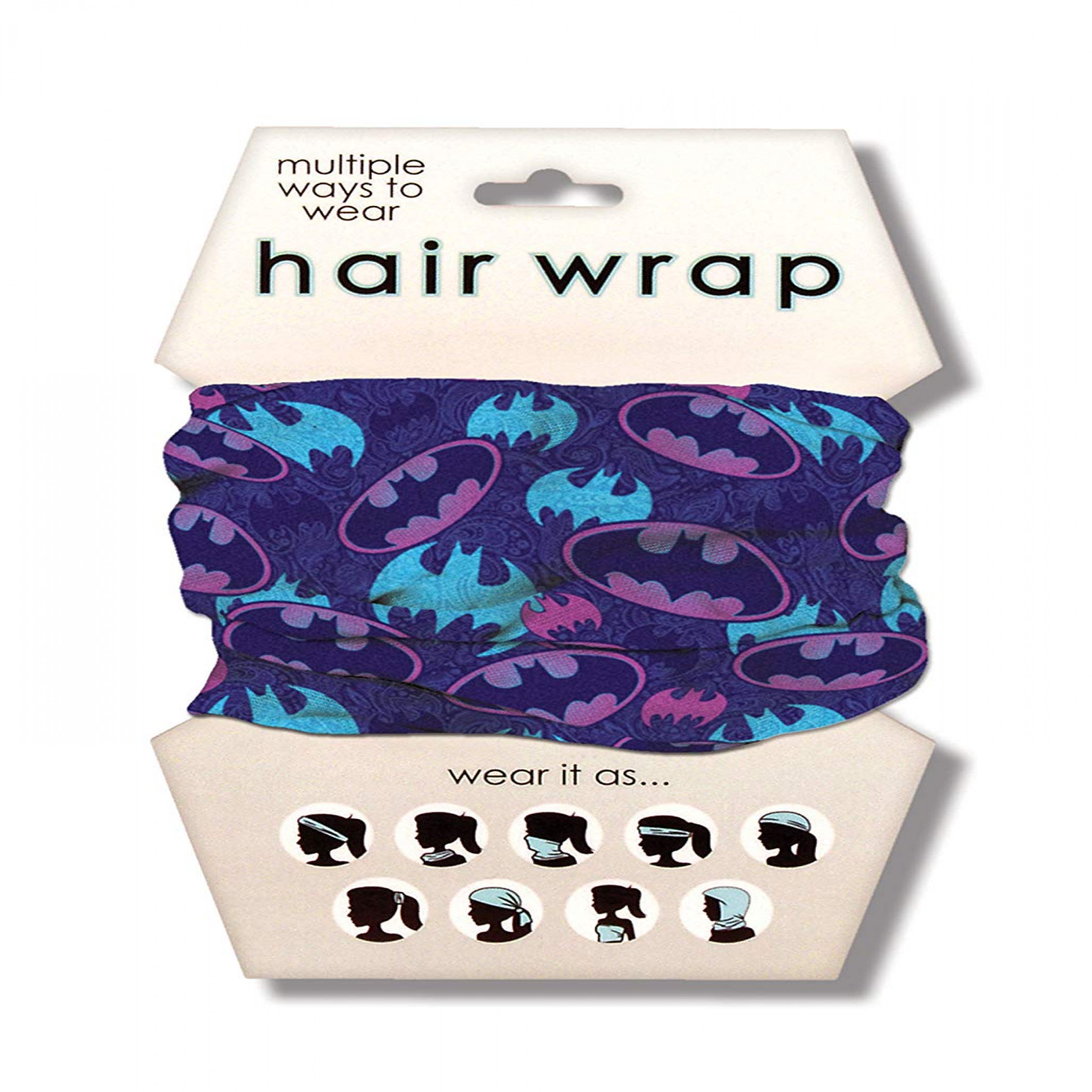 Batman Purple Hair Wrap, Purple