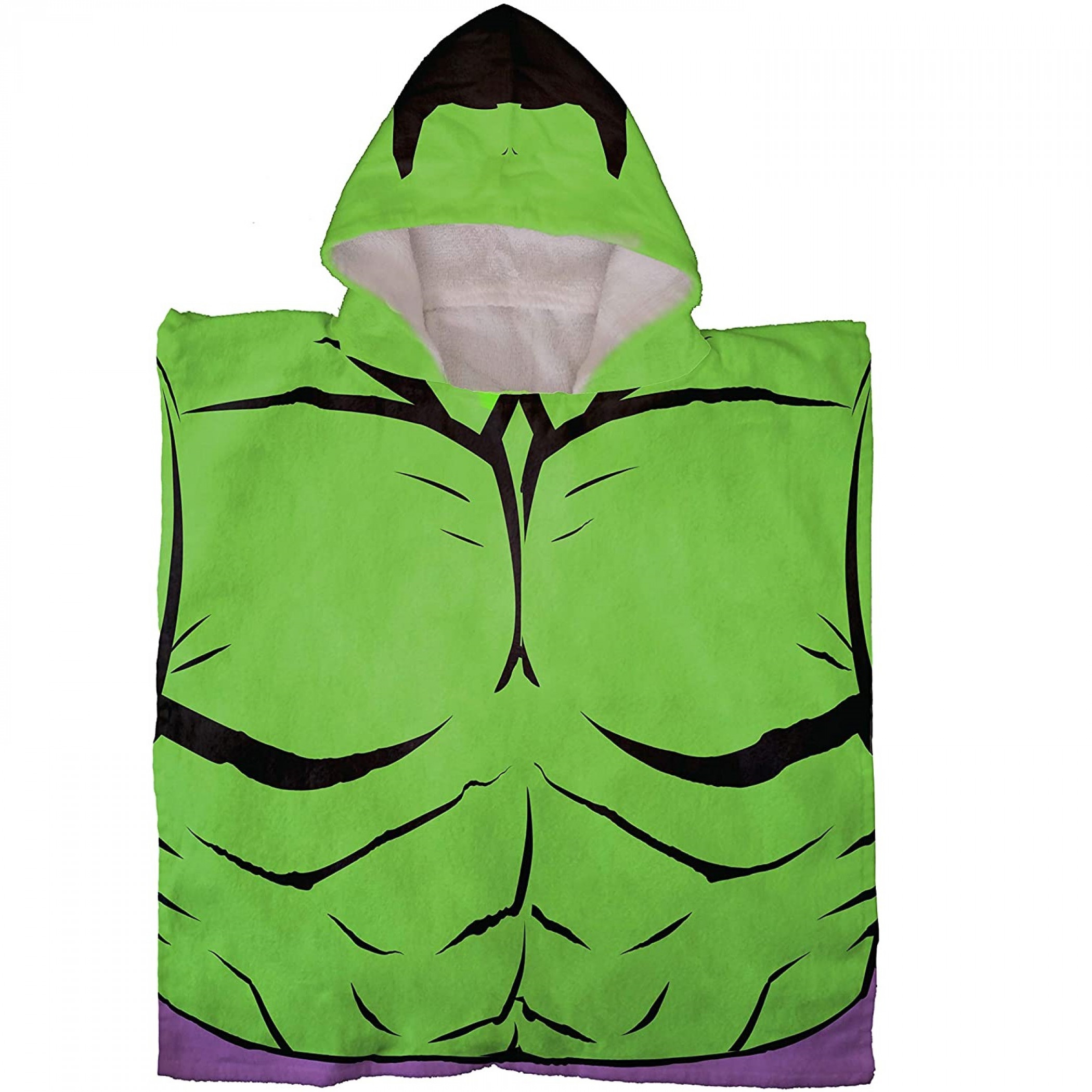 The Incredible Hulk Hooded Poncho, Green