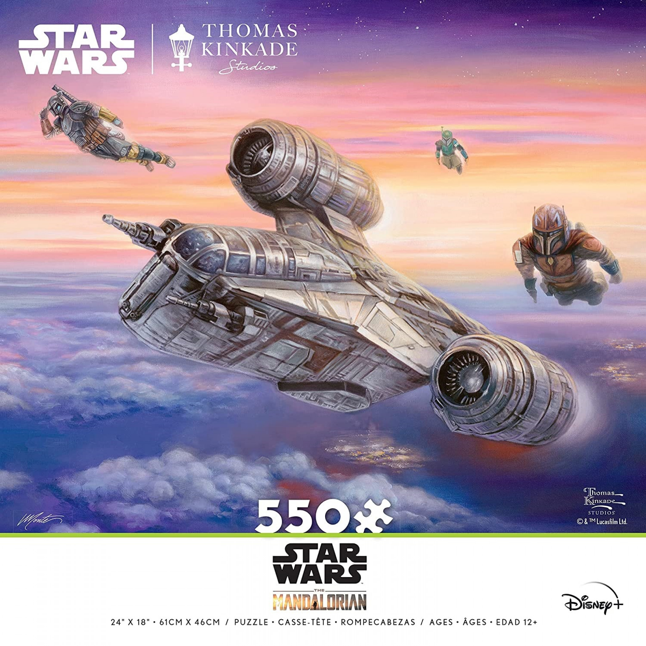 Star Wars The Mandalorian Being Escorted 550 Piece Puzzle, Multi-Color