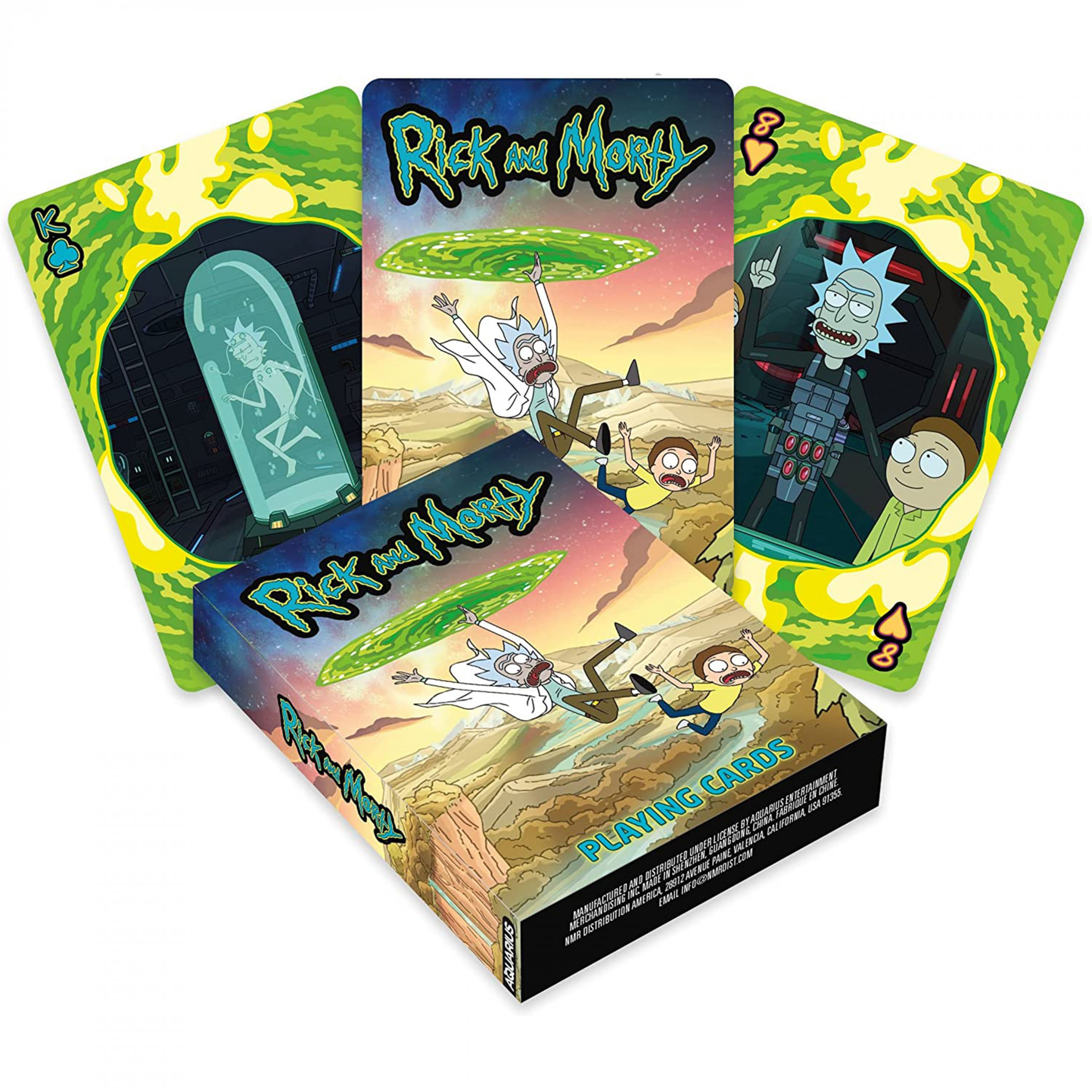 Rick And Morty Portals Deck of Playing Cards, Multi-Color