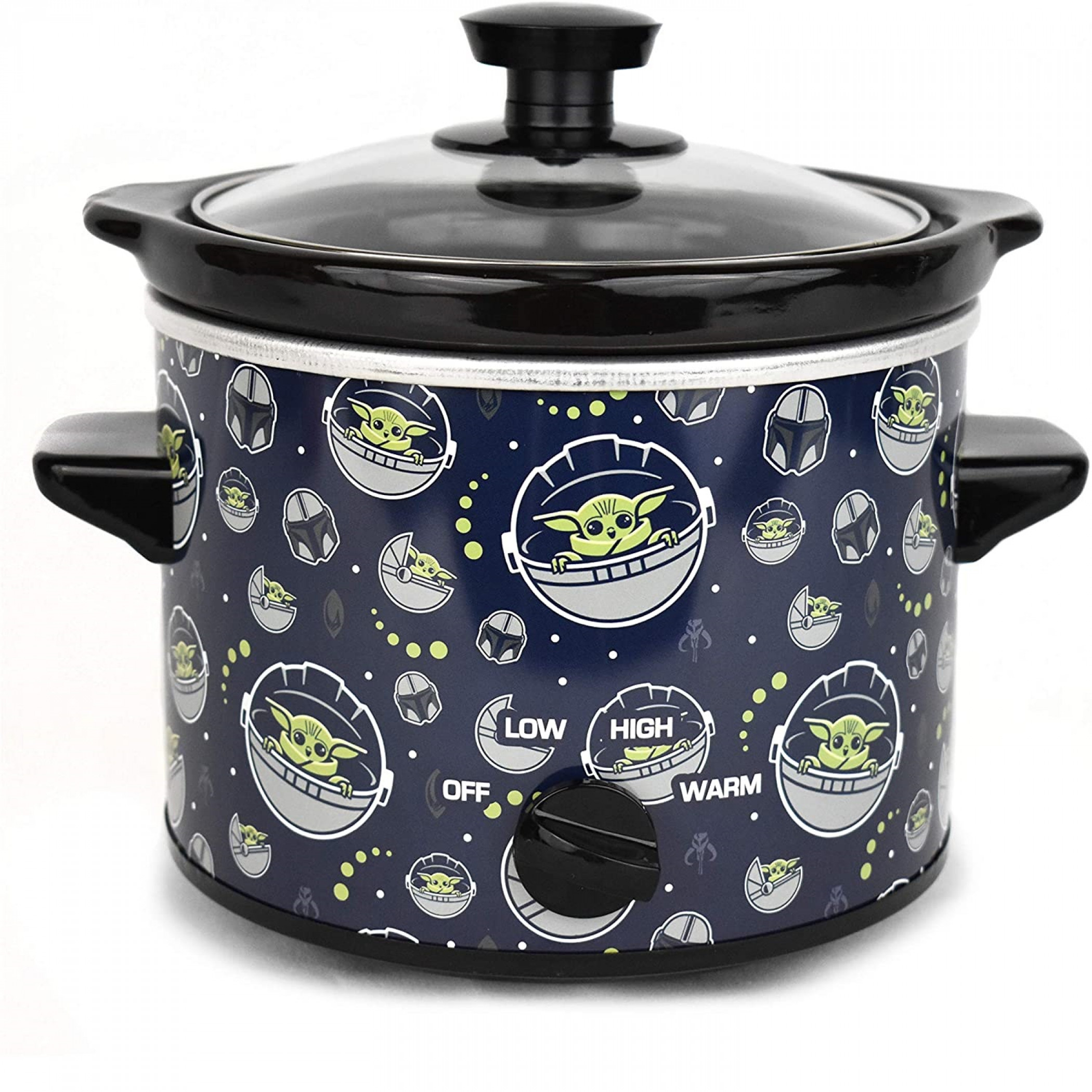 Star Wars The Mandalorian The Child Grogu All Over 2-Quart Slow Cooker, Multi-Color