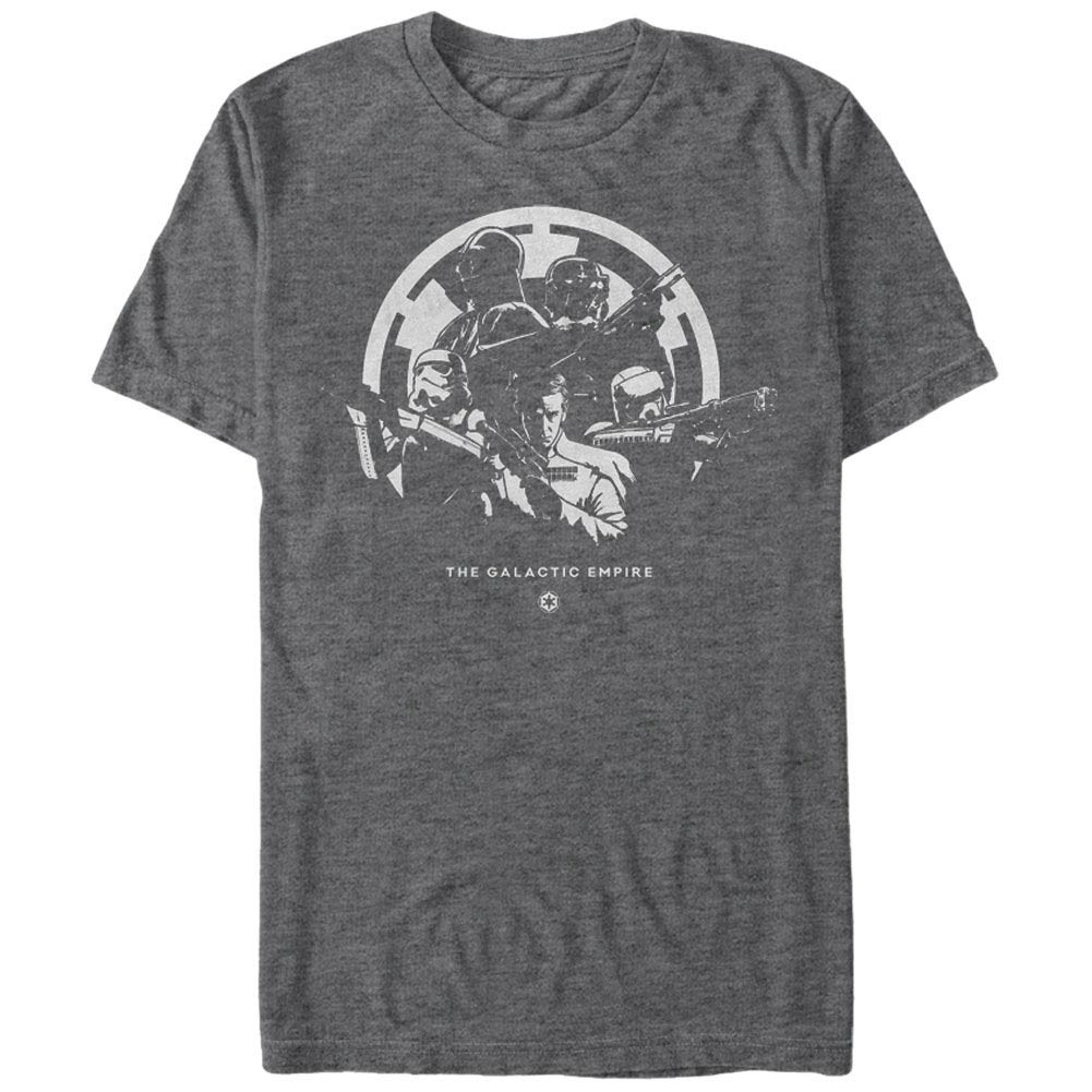Star Wars Rogue One Galactic Crew Gray T-Shirt, Grey