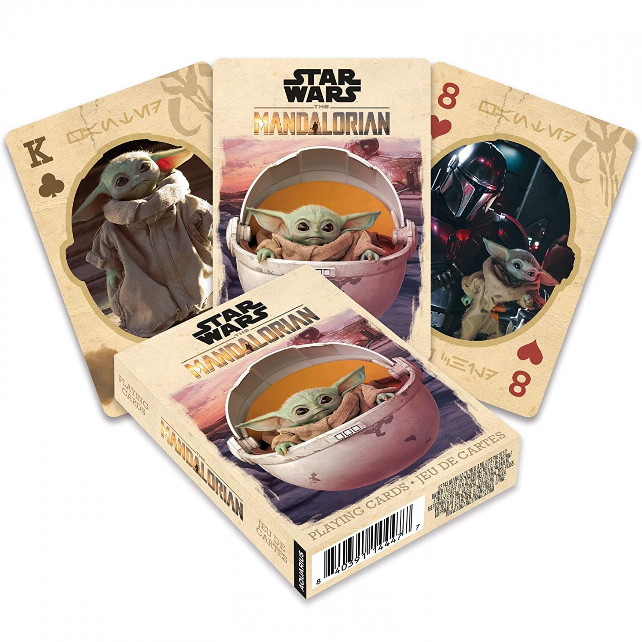 Star Wars The Mandalorian the Child Themed Playing Cards, Multi-Color