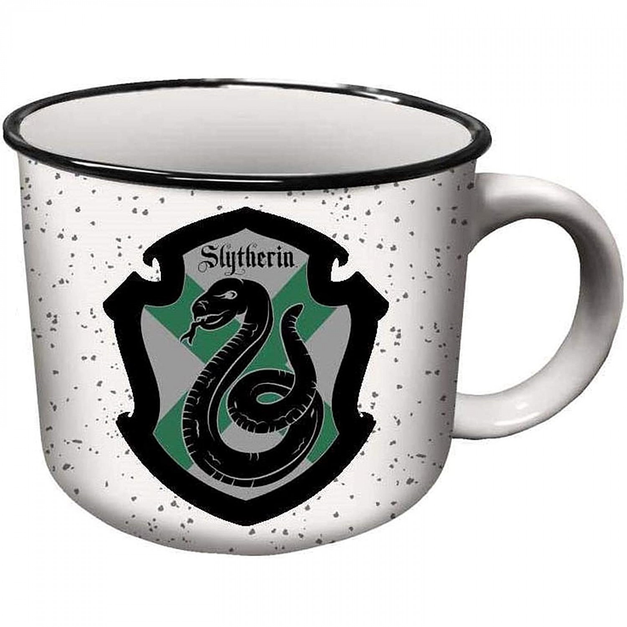 Harry Potter Slytherin House Crest Ceramic Camper Mug, White
