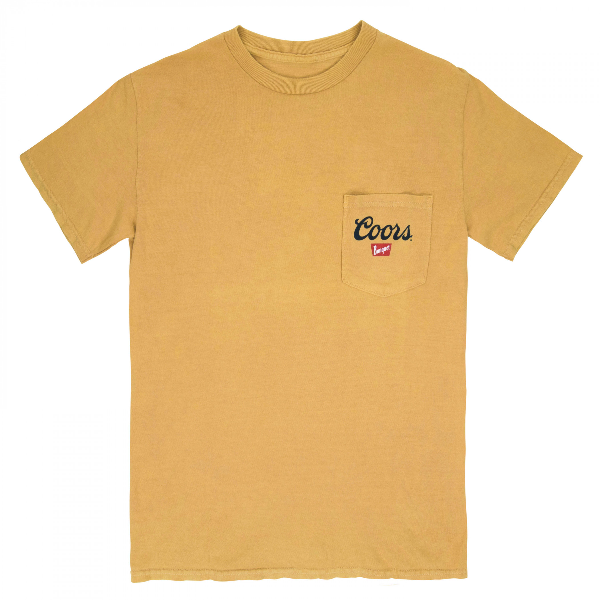 Coors Banquet Old Gold Front and Back Print Pocket Tee - image 3