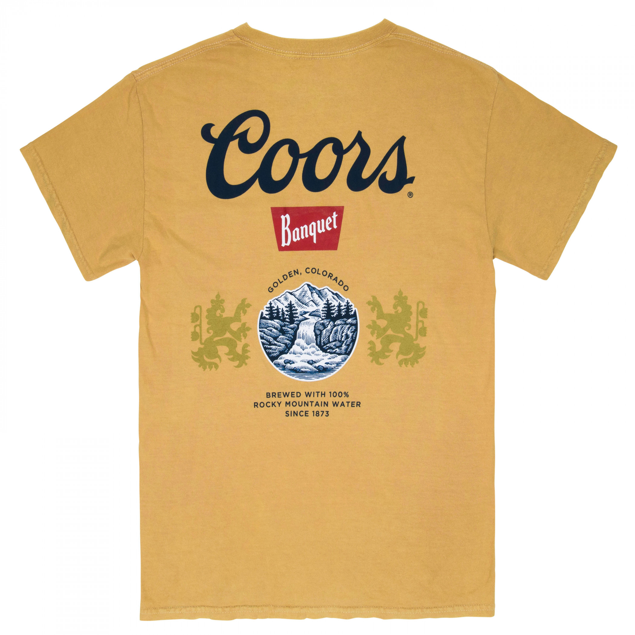 Coors Banquet Old Gold Front and Back Print Pocket Tee - image 2