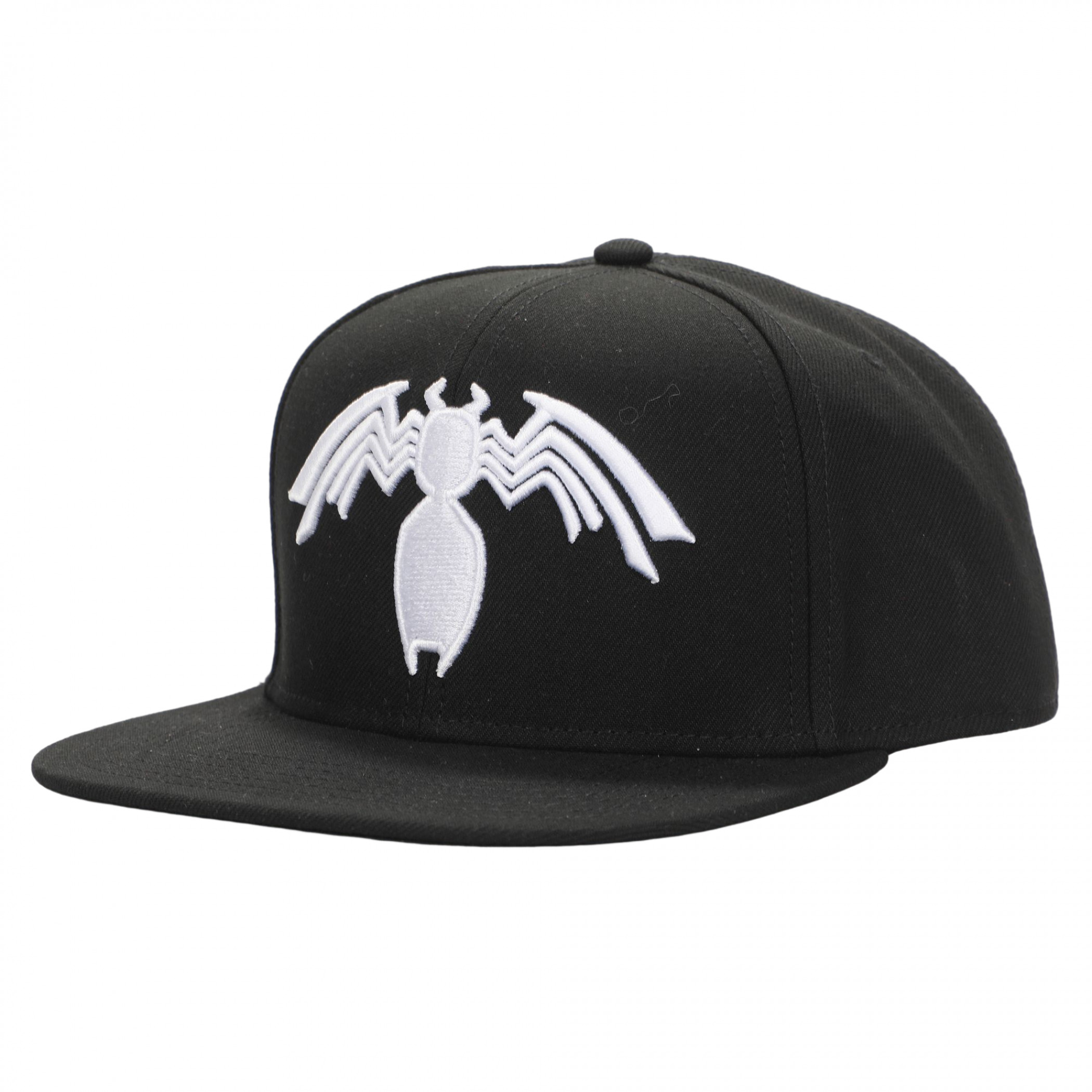 Marvel Venom Symbiote Symbol Adjustable Snapback Hat, Black