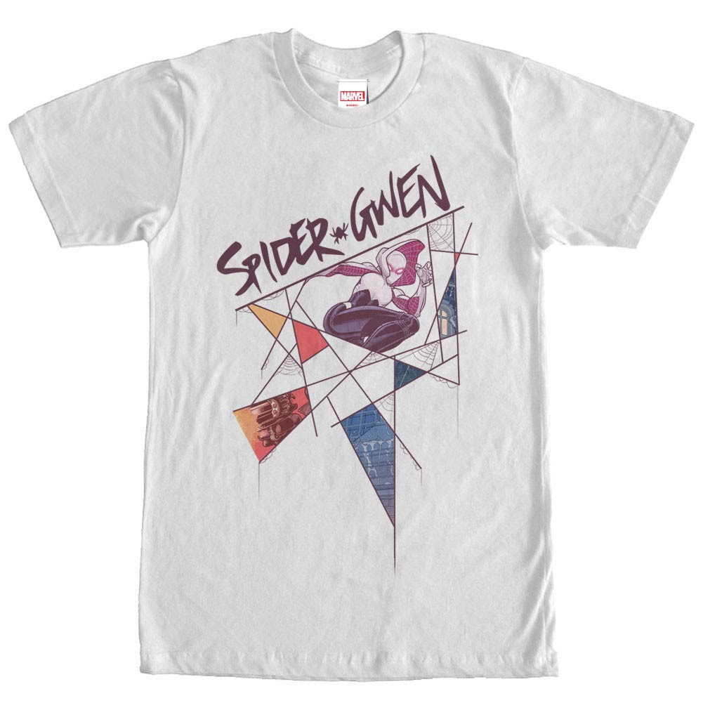 Spider-Man Webs Men's White T-Shirt, White
