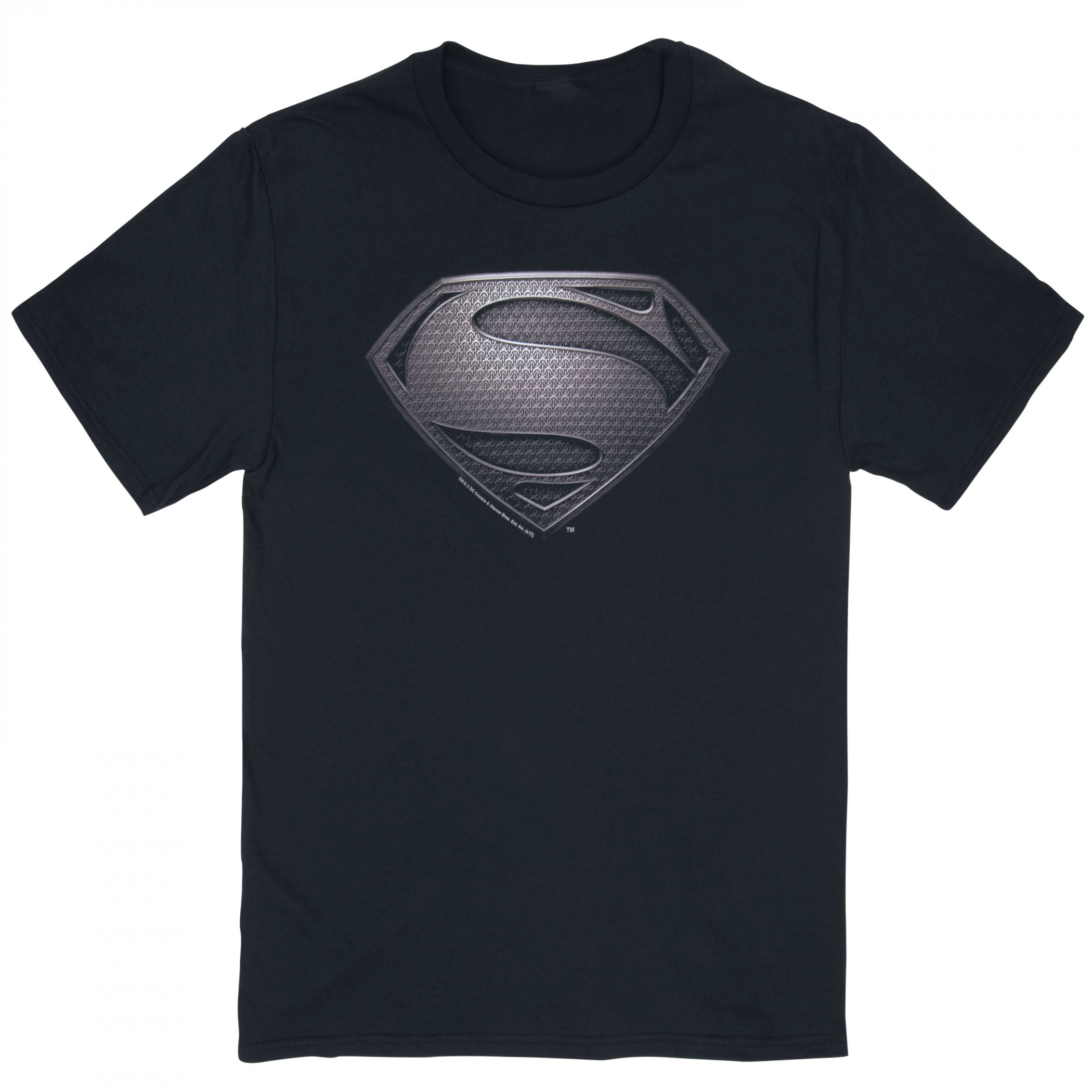 Superman Justice League Snyder Cut Black Symbol T-Shirt, Black