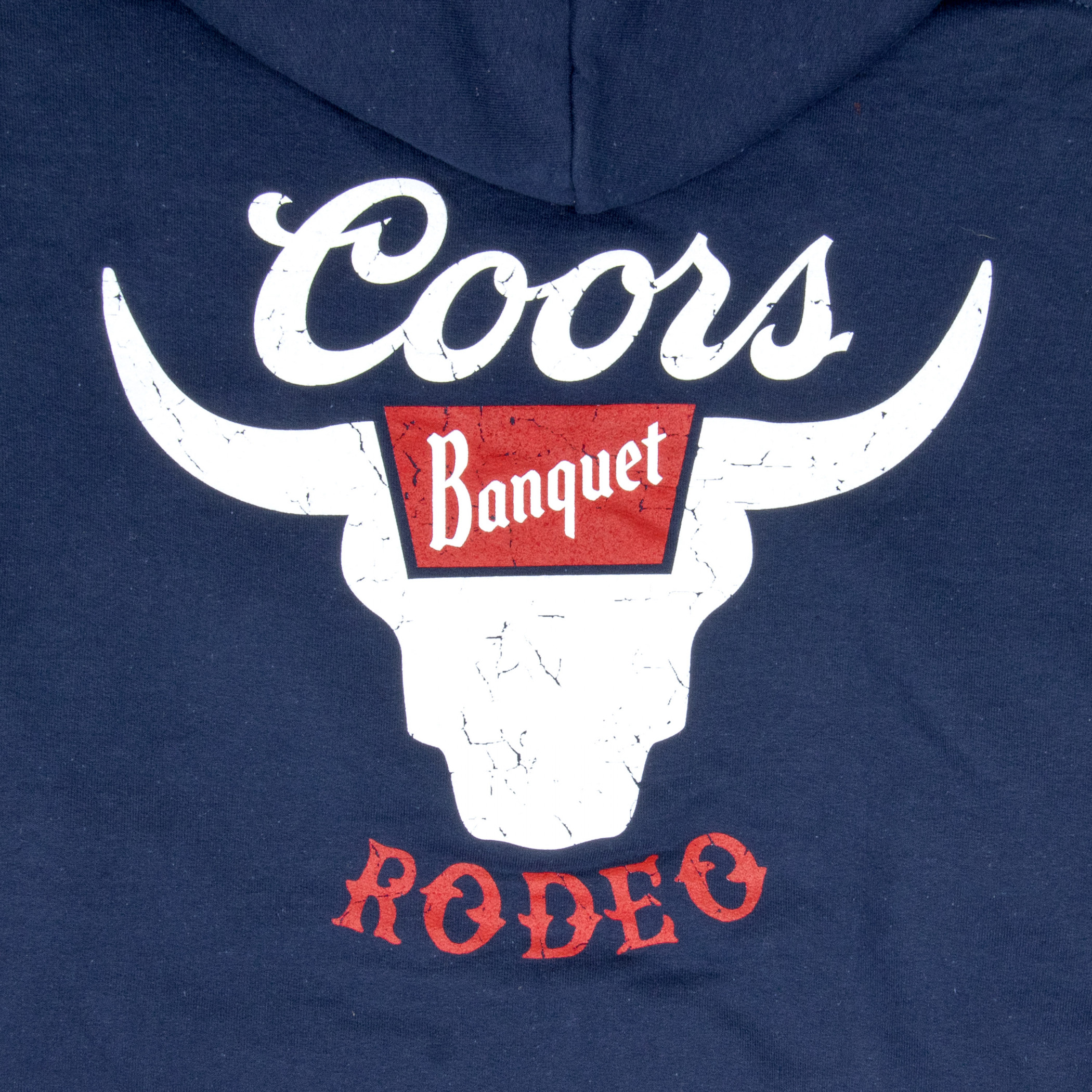 Coors Banquet Rodeo Bull Horns Logo Hoodie