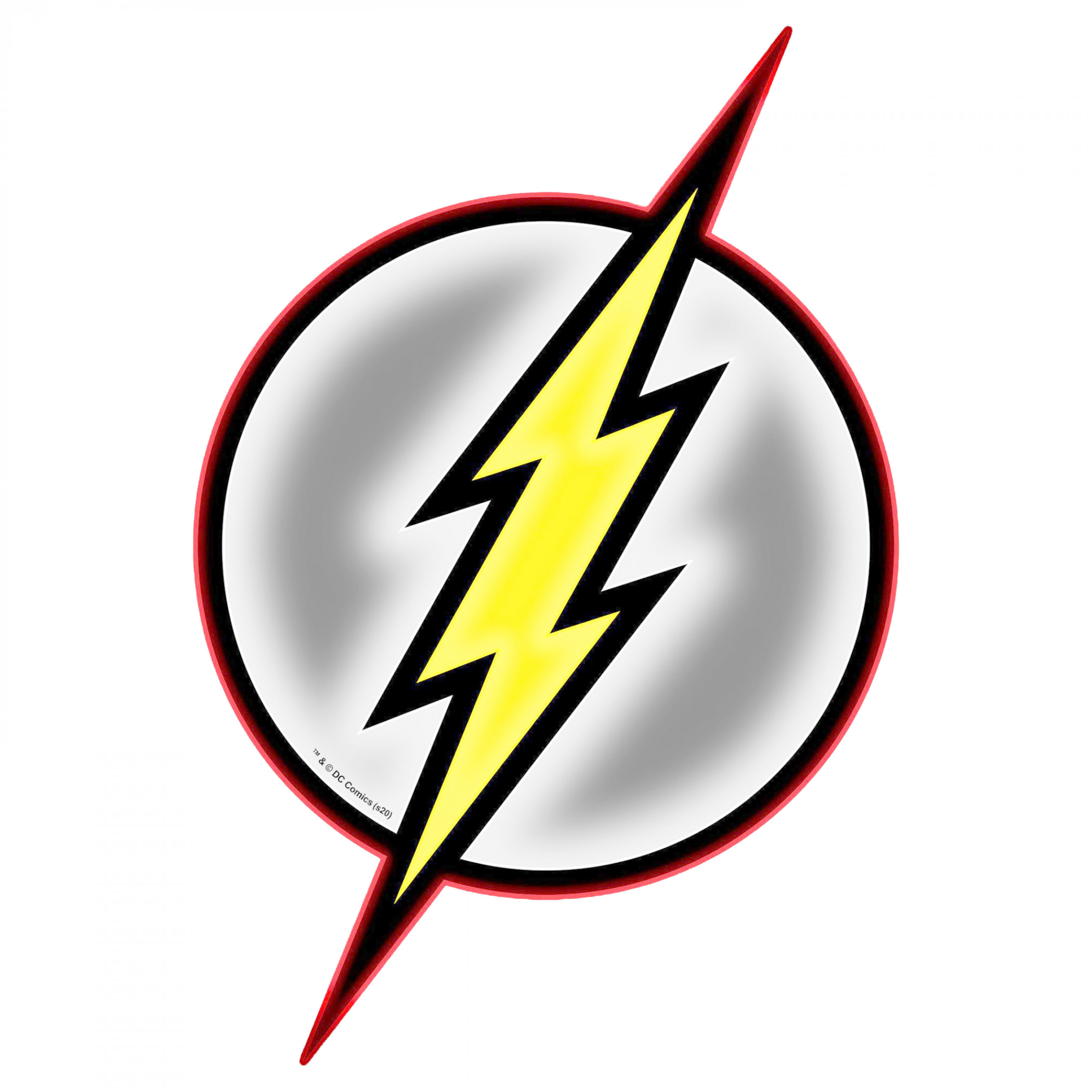 Flash Symbol Illuminated Table Lamp Or Mountable Wall Art With Dimmer, Multi-Color