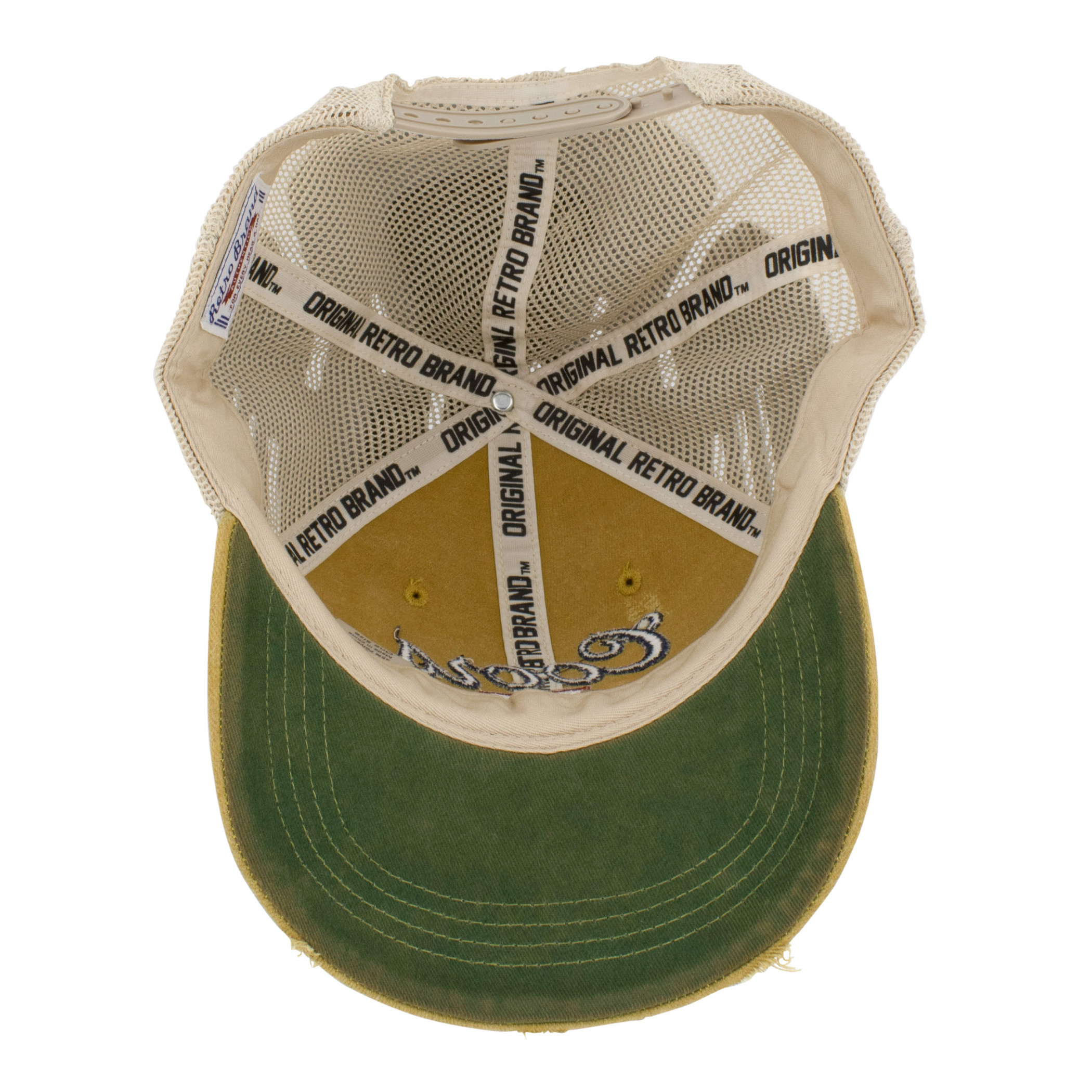 Coors Banquet Logo Patch Distressed Tea-Stained Adjustable Hat