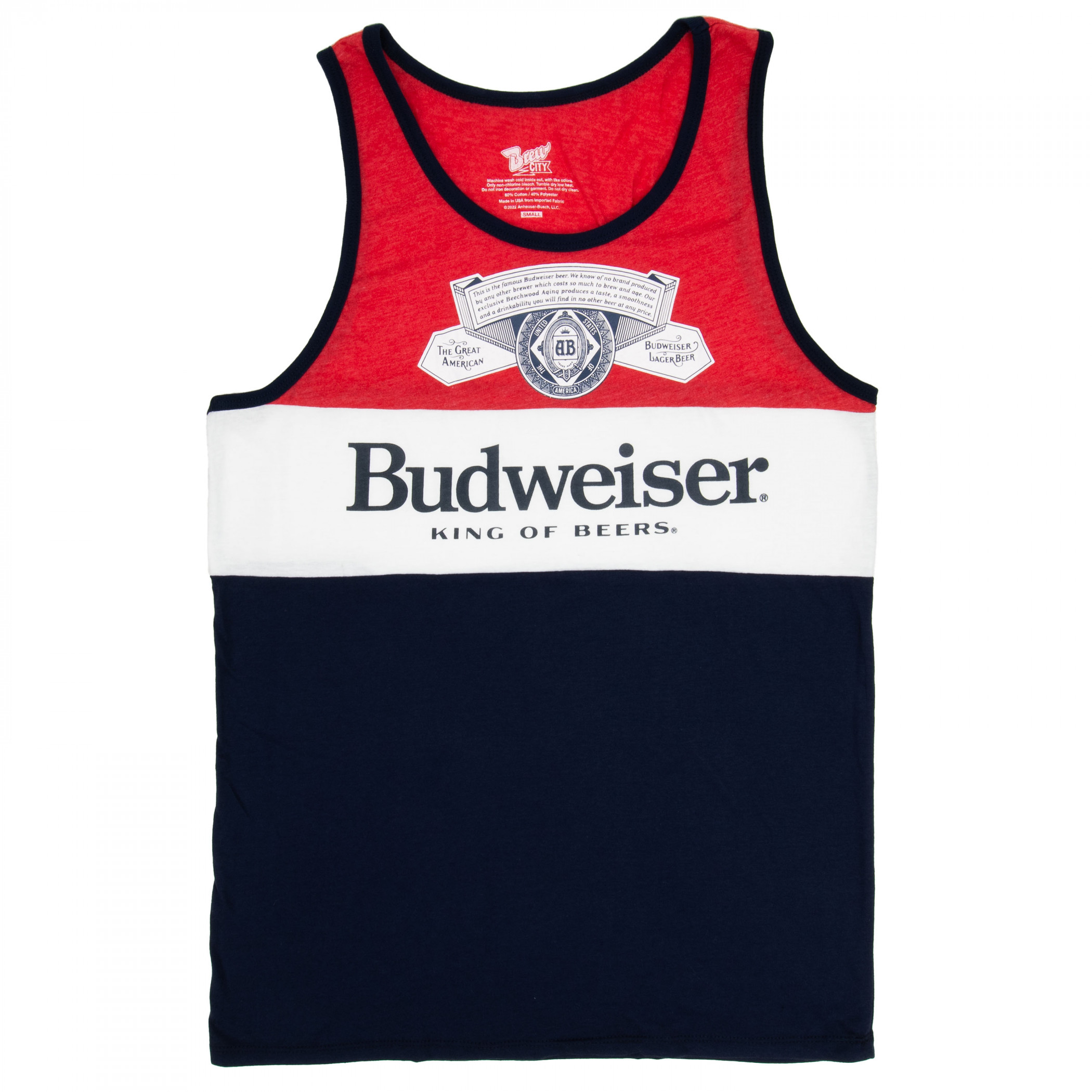 Budweiser Three Color Block Tank Top