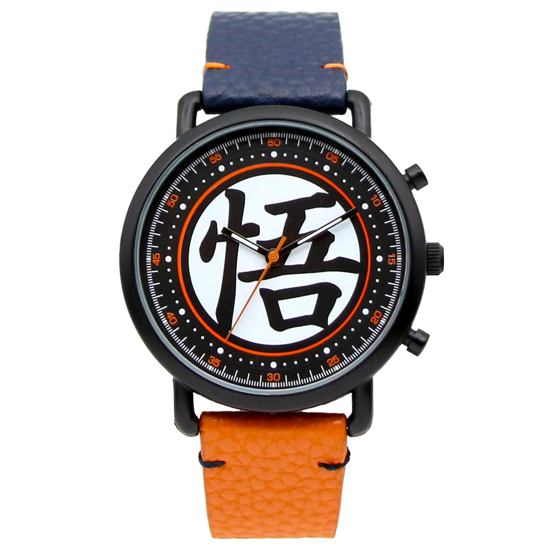 Dragon Ball Z Goku Wisdom Kanji Jumpsuit Cosplay Watch w/ Rubber Strap, Multi-Color