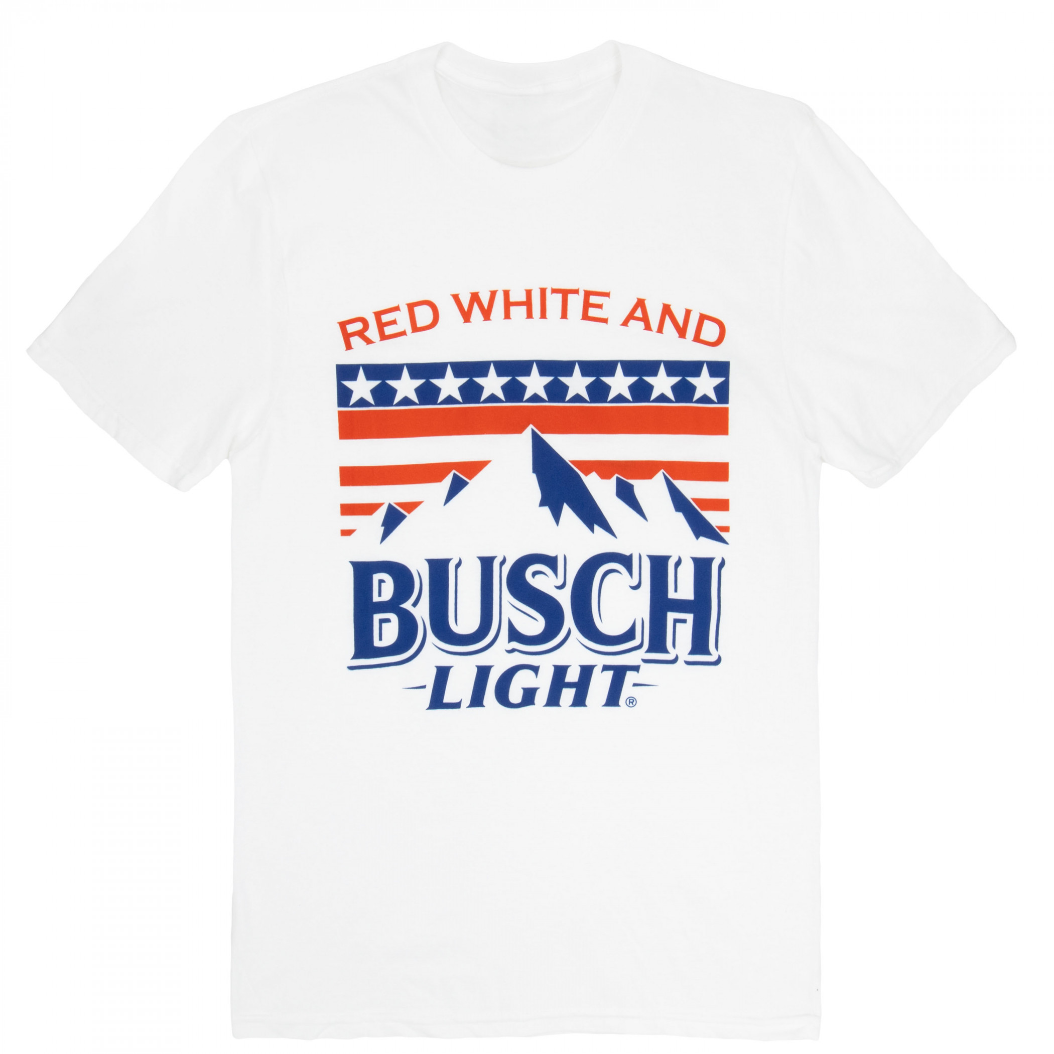 Busch Light Red White and Busch Light Mountains White T-Shirt