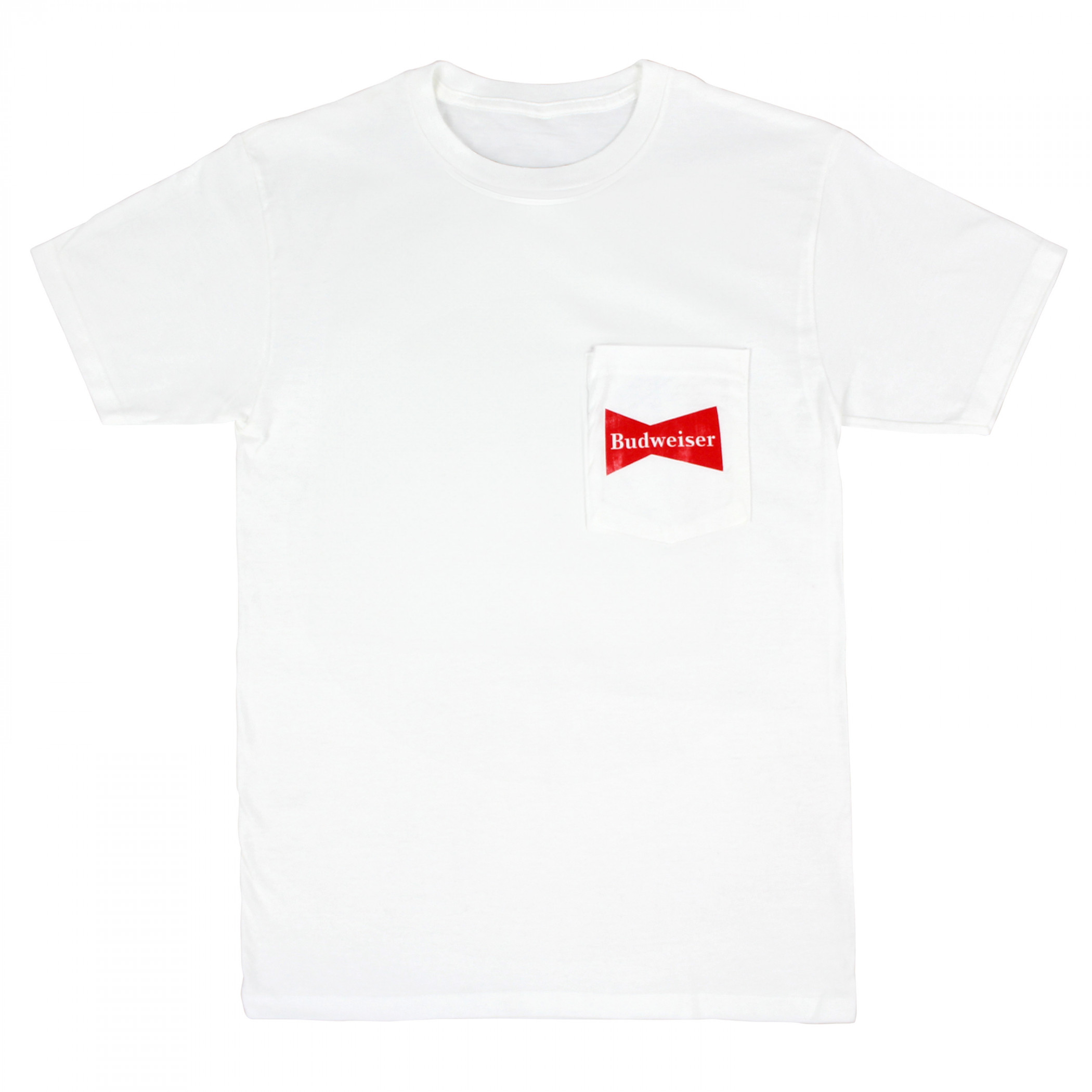 Budweiser Vintage Label Front and Back Pocket T-Shirt