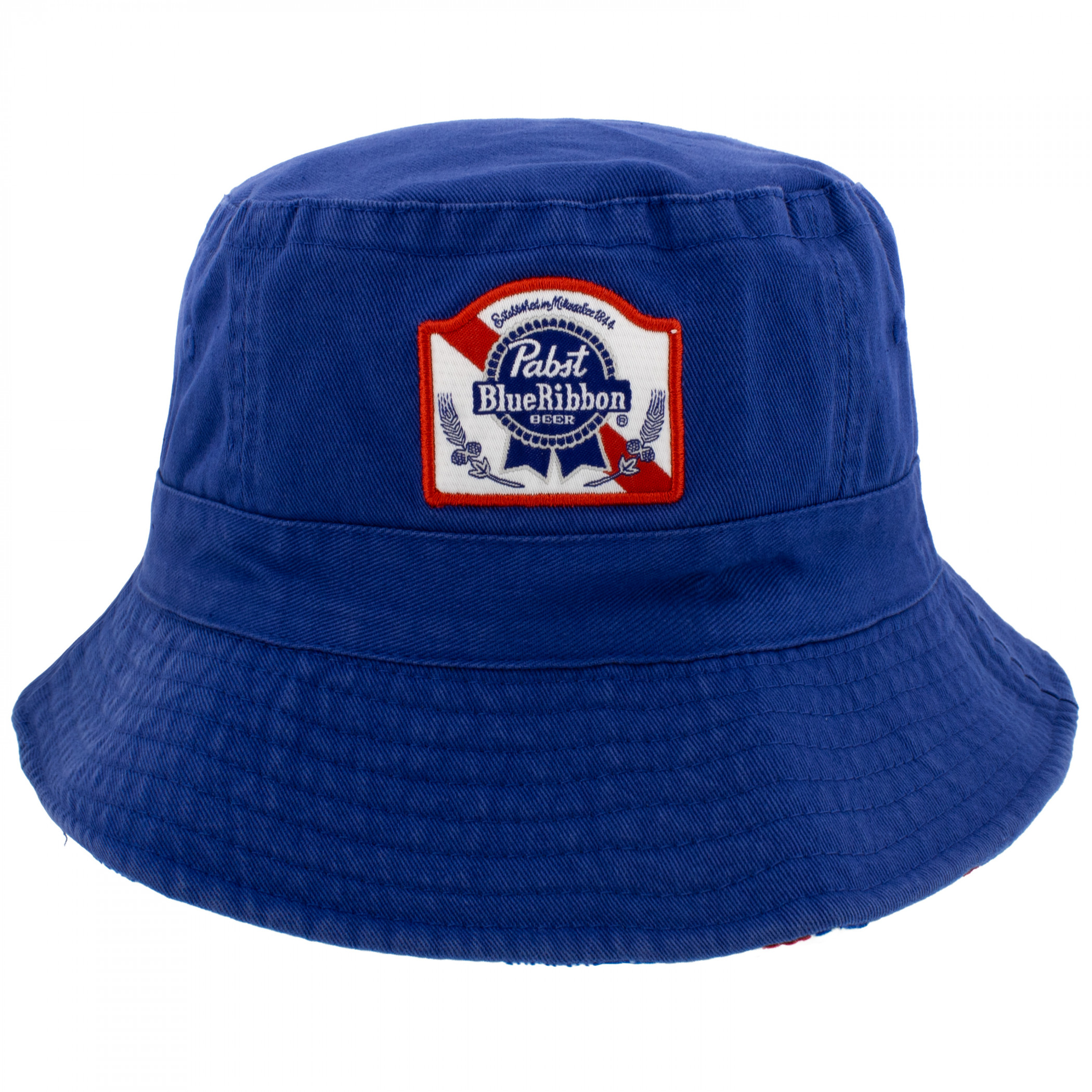 Pabst Blue Ribbon Logo Reversible Bucket Hat