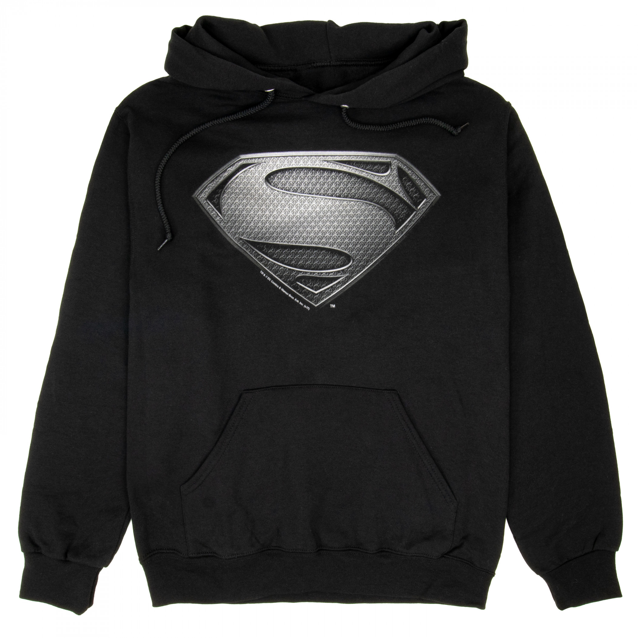 Superman Justice League Snyder Cut Black Symbol Hoodie, Black
