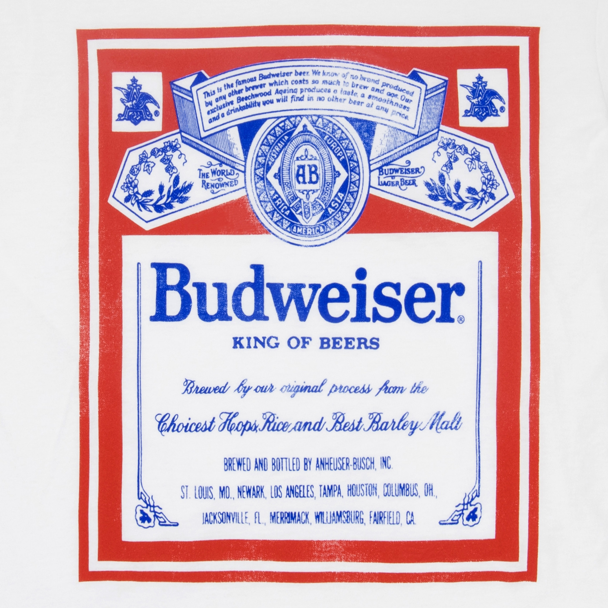 Budweiser King of Beers Vintage Label T-Shirt - image 2