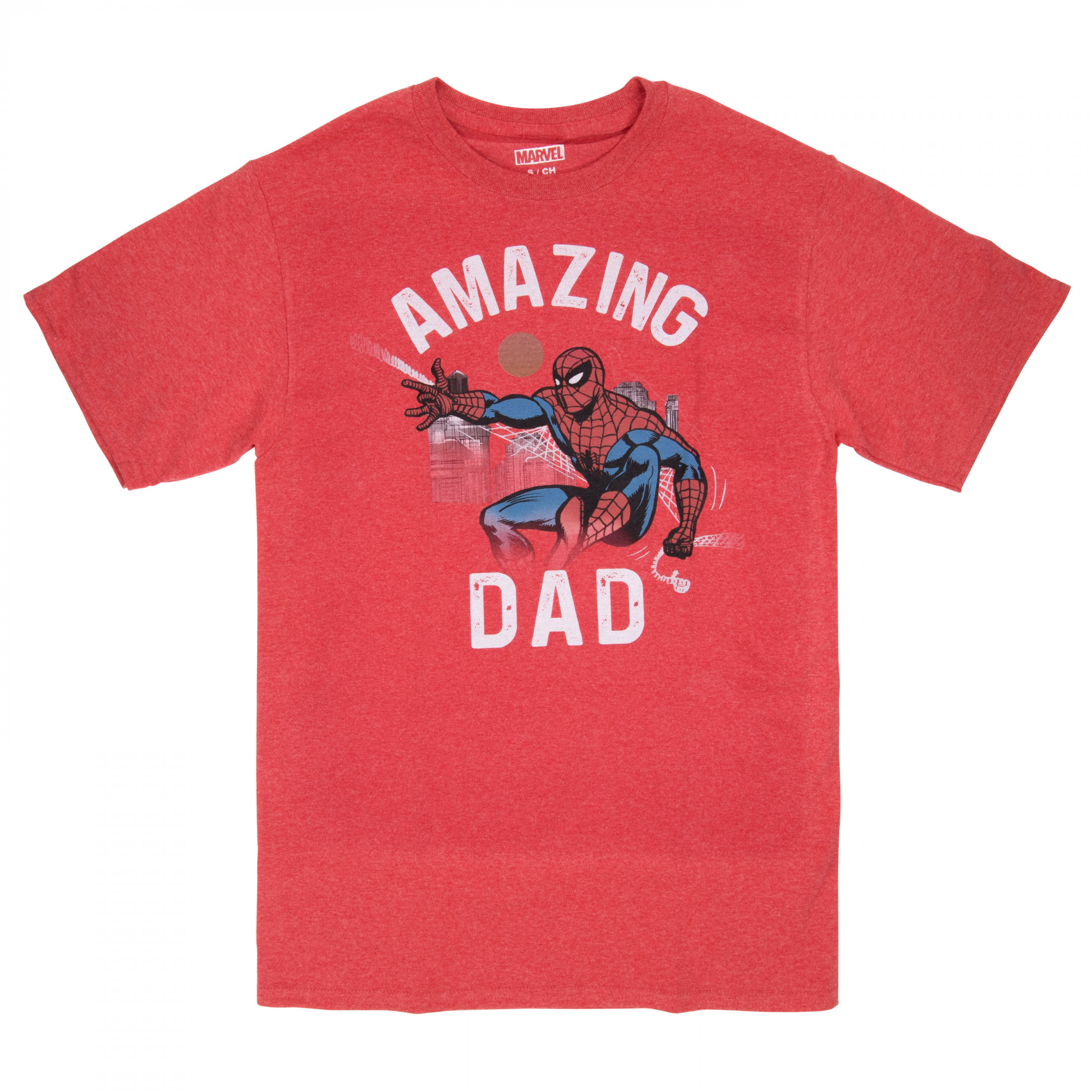 Spider-Man Amazing Dad Men's T-Shirt, Red