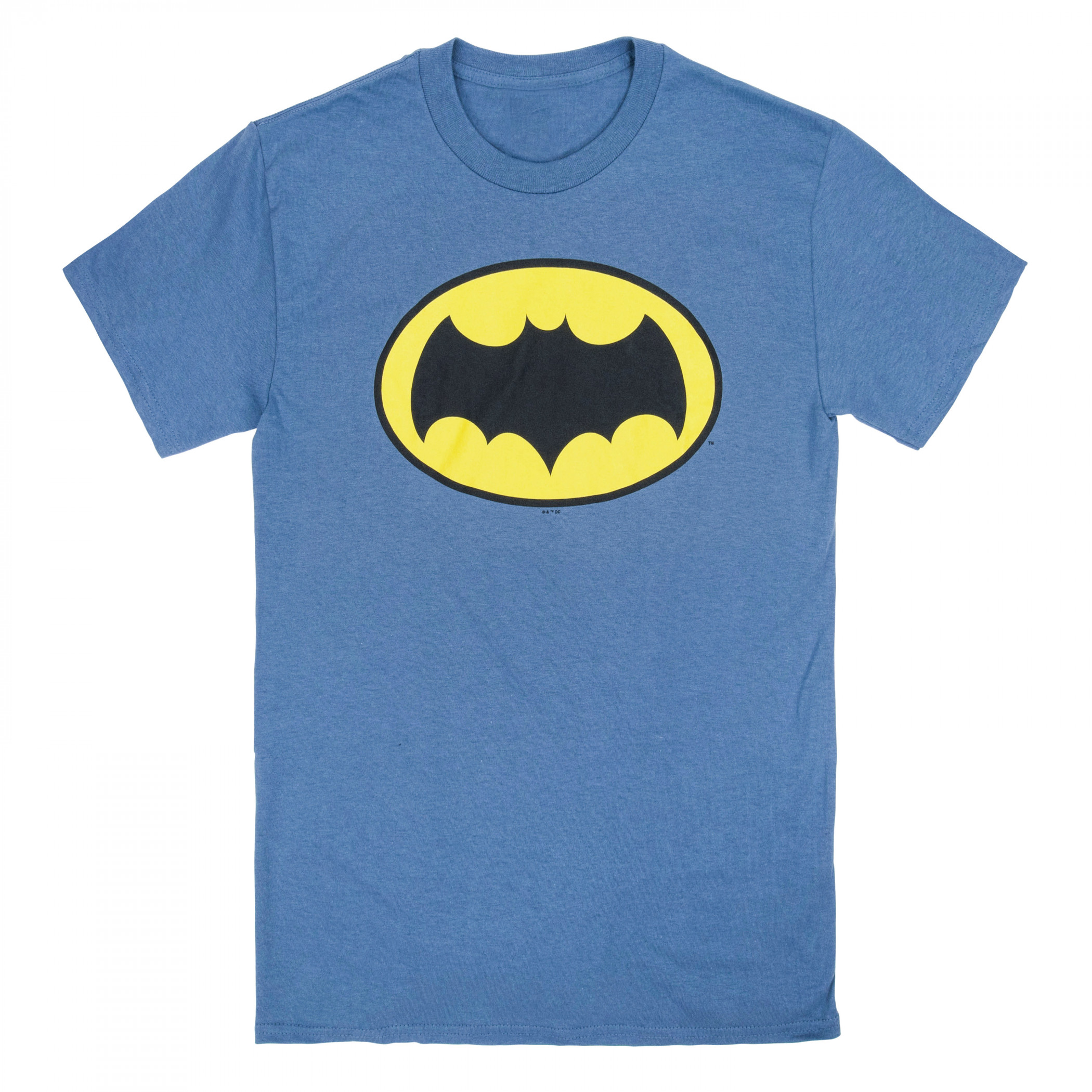 Batman Adam West Logo T-Shirt, Grey