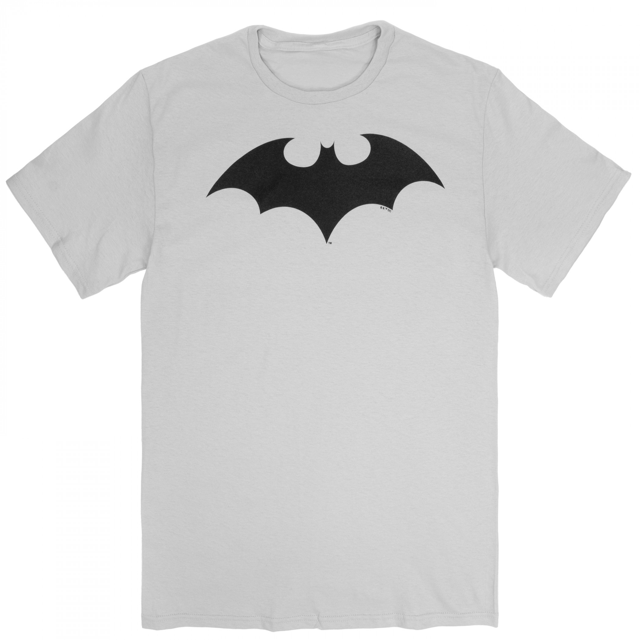 Batman New 52 Logo T-Shirt, Grey