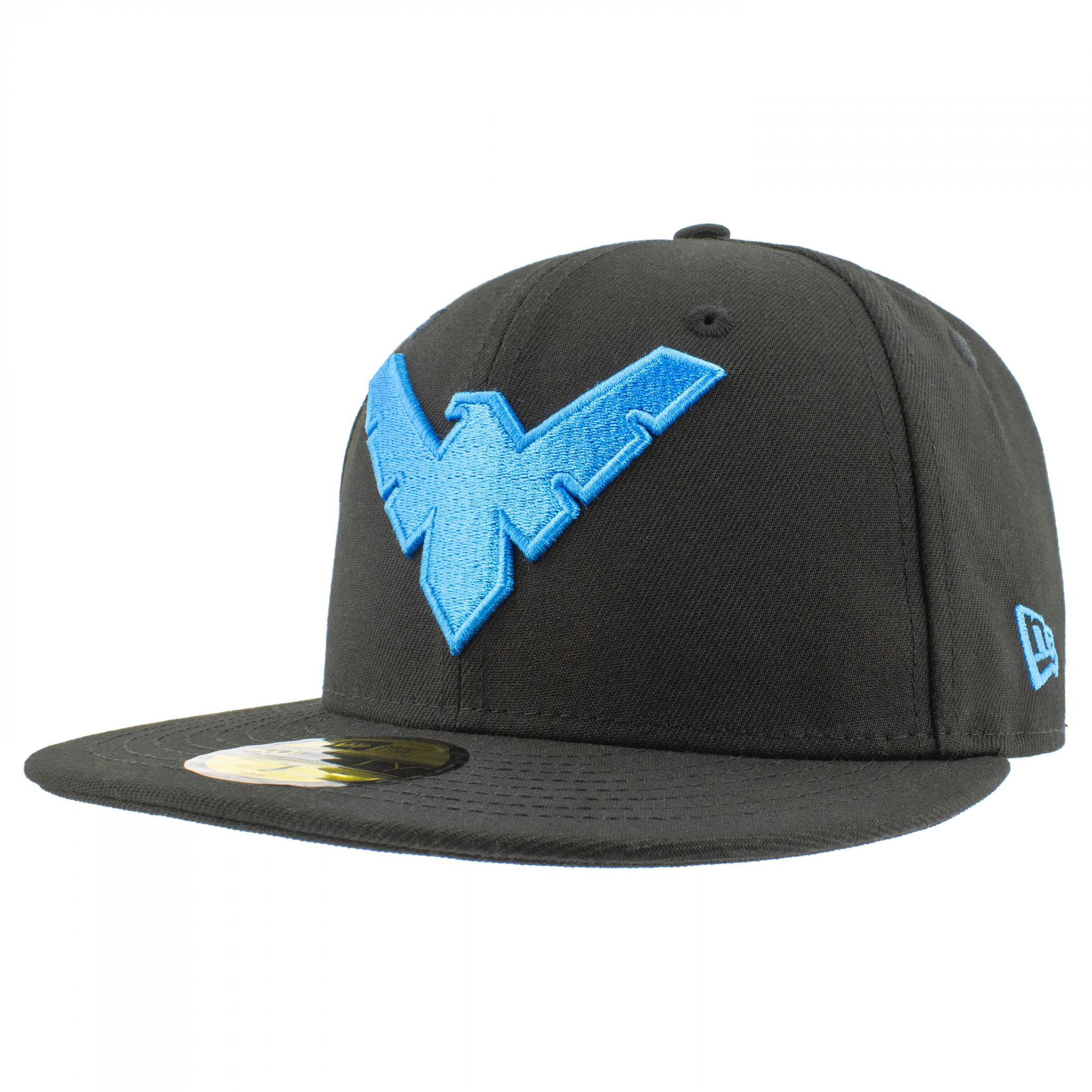 Nightwing Symbol Black Colorway New Era 59Fifty Fitted Hat, Black