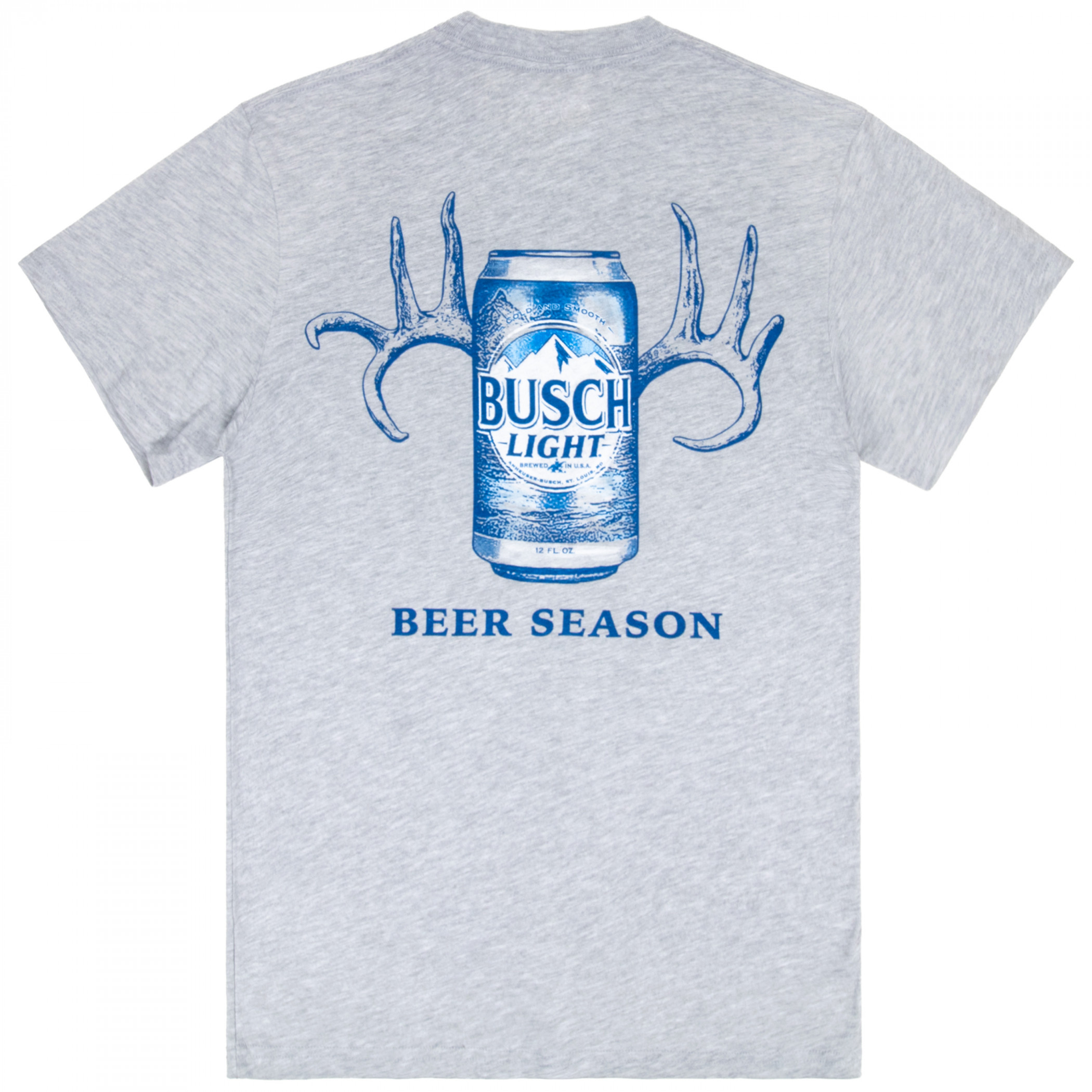 Busch Light Beer Season Front and Back Print T-Shirt